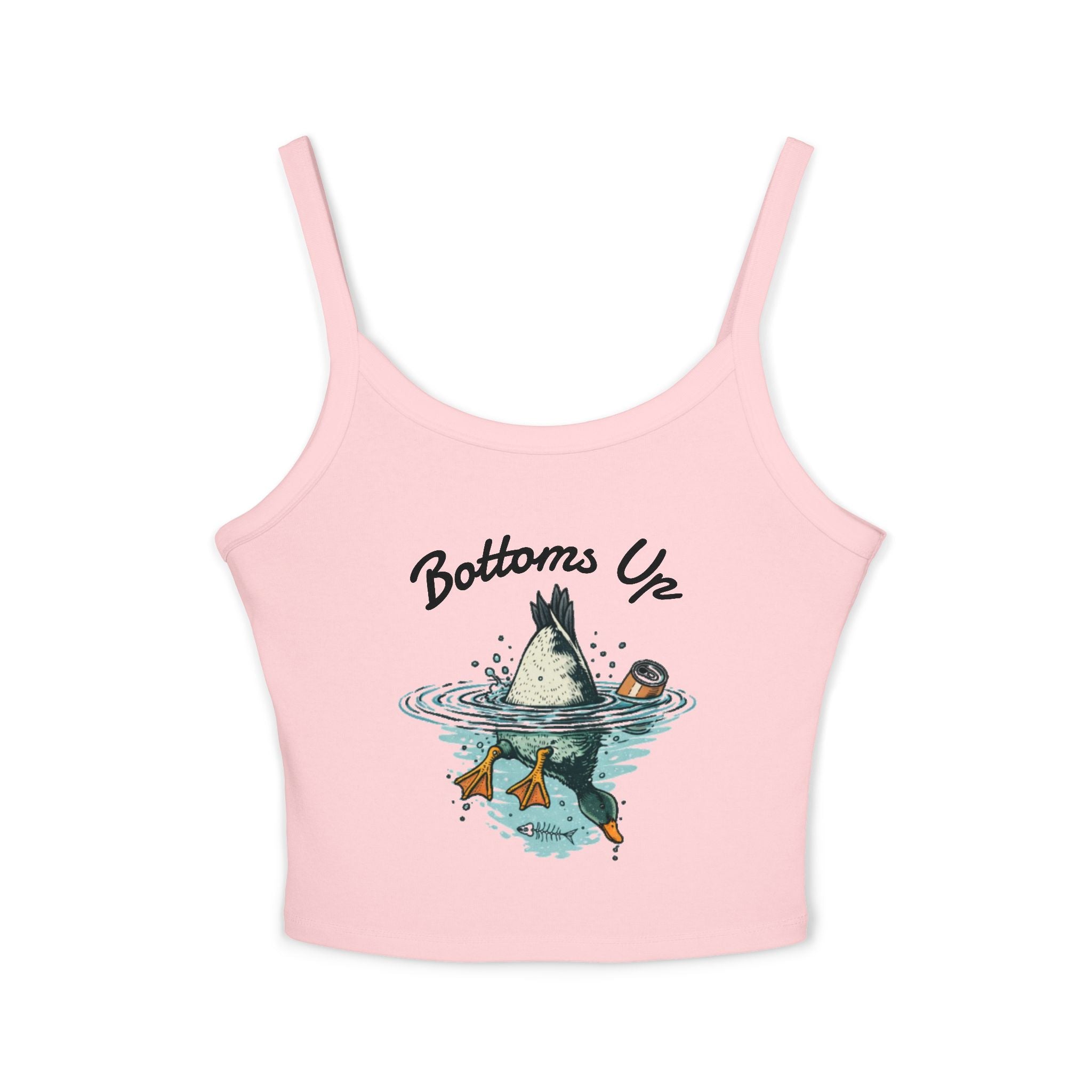 Bottoms Up Duck Diving Tank Top | Womens Spaghetti Strap Swim Shirt