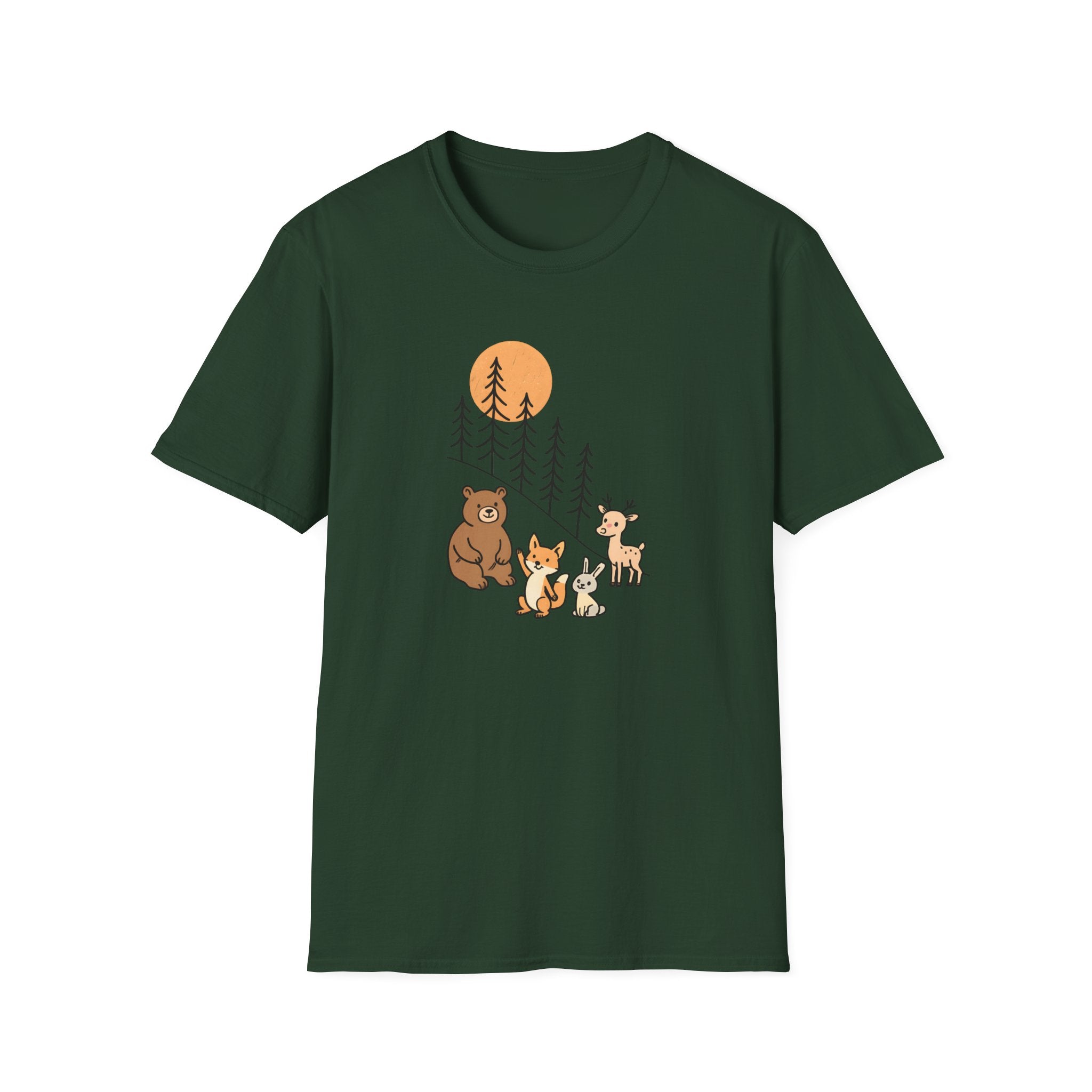 Forest Animal Friends T-Shirt | Cute Woodland Animals Graphic Tee