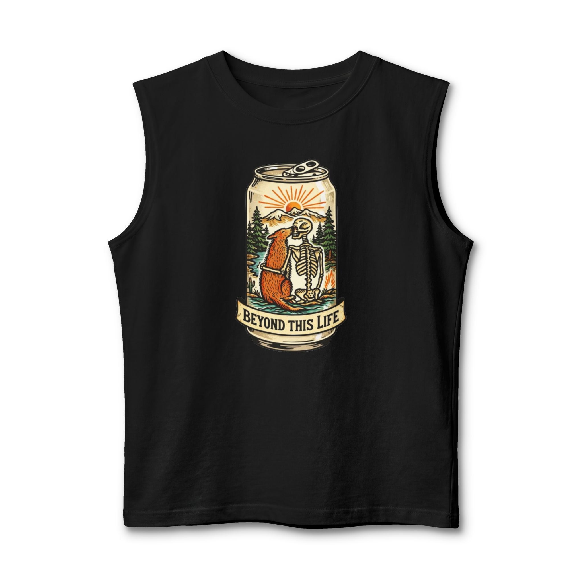Muscle Tank | Beyond This Life Skeleton Can Graphic