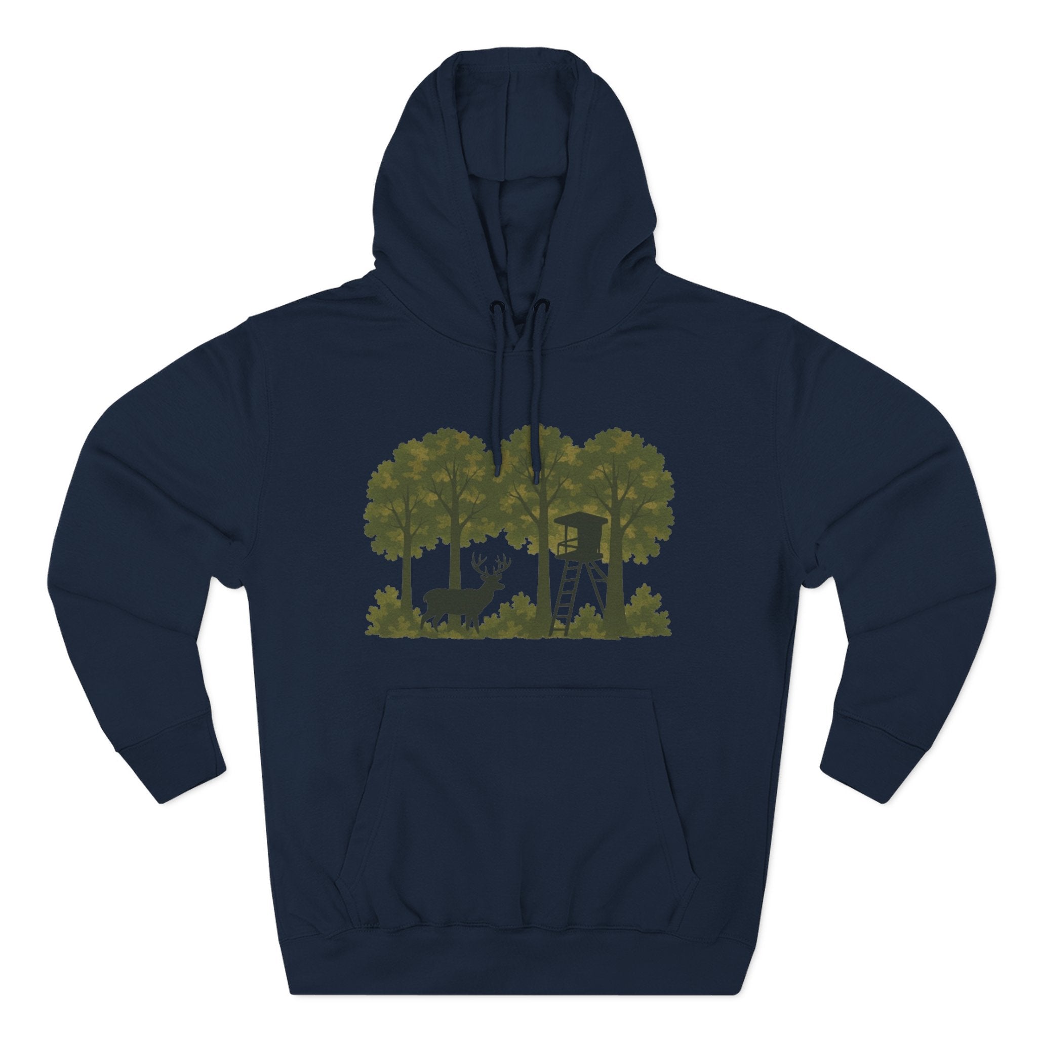 Deer Stand Forest Hoodie | Hunting Lodge Woodland Sweatshirt