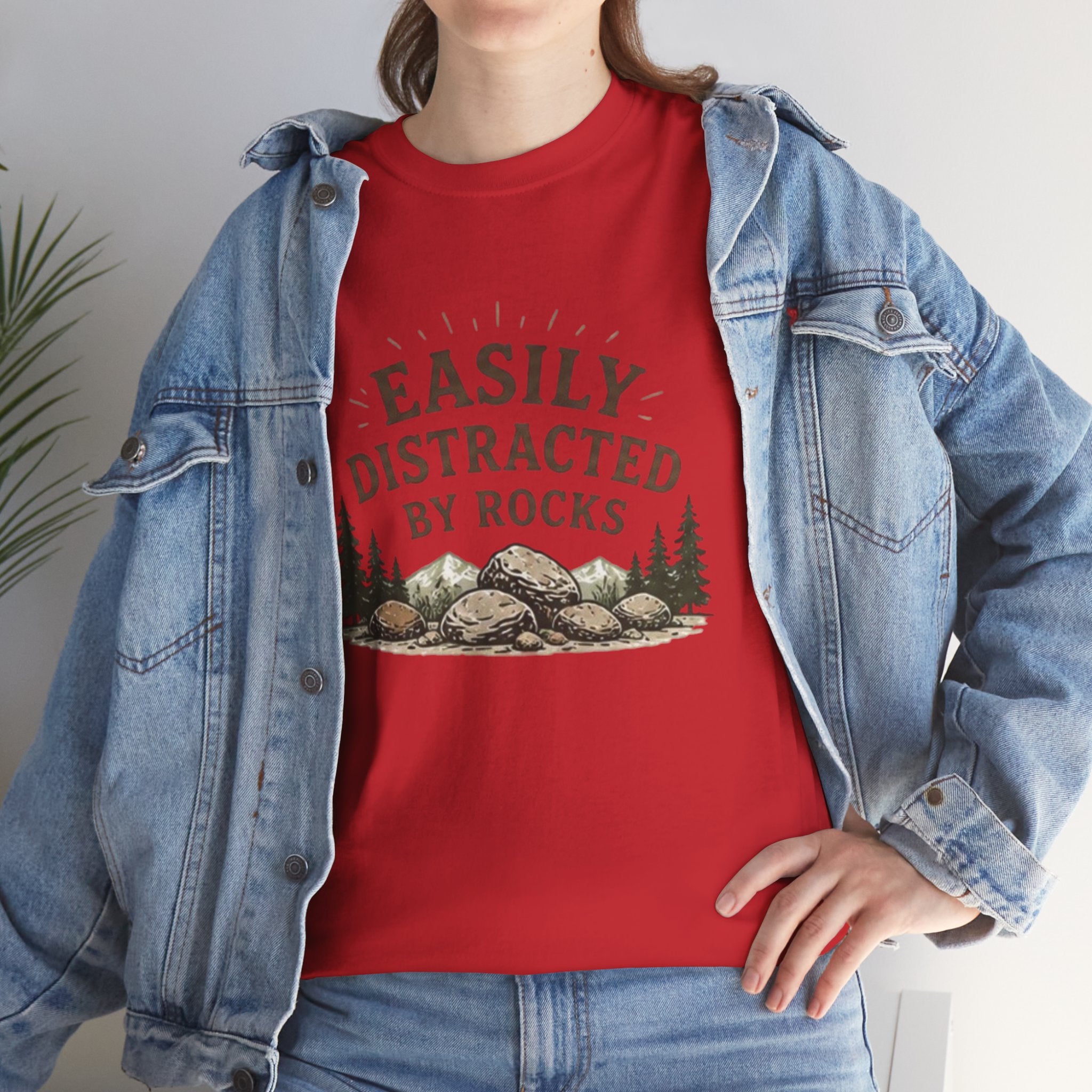 Easily Distracted by Rocks T-Shirt | Funny Geology Lover Tee