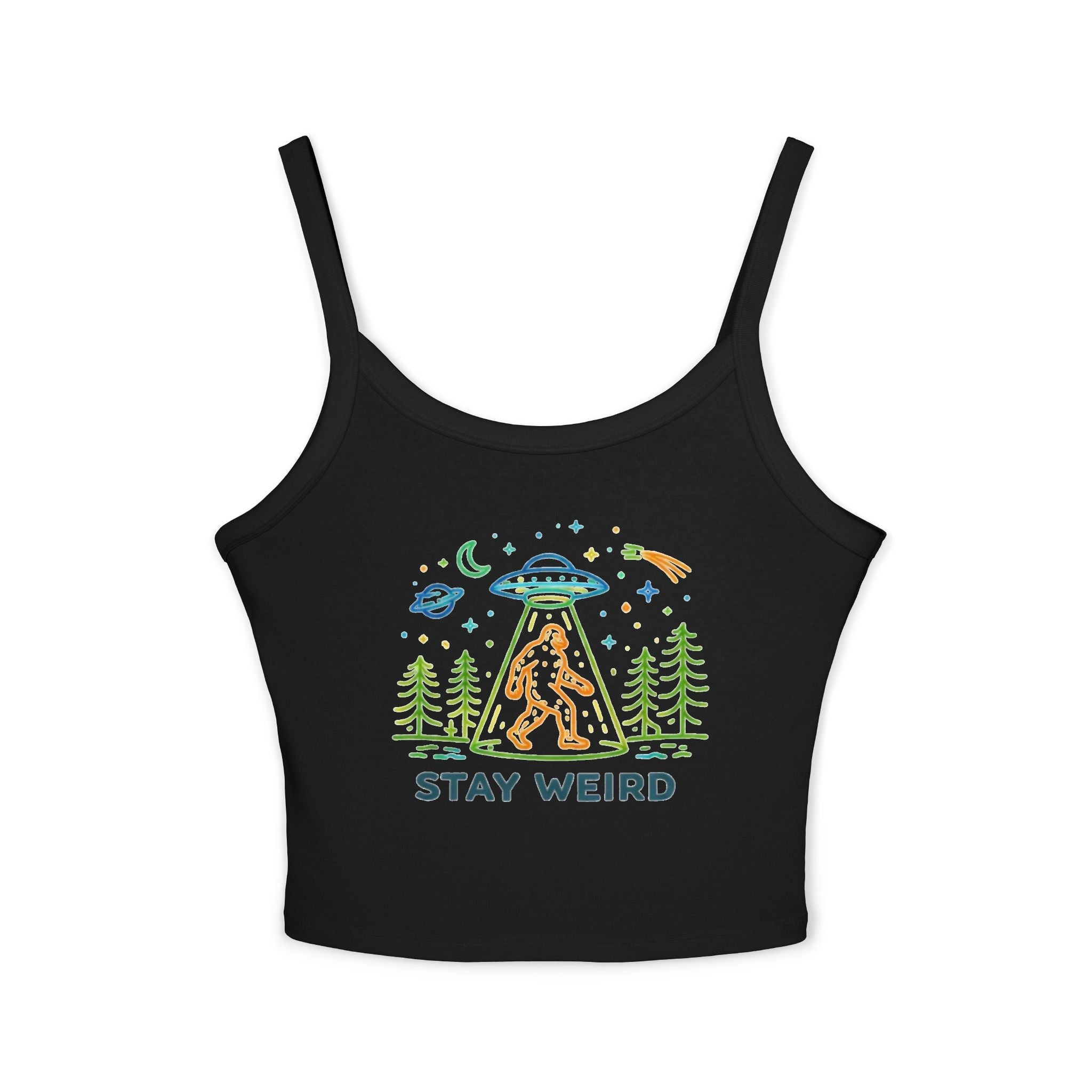 “Stay Weird” Bigfoot spaghetti tank