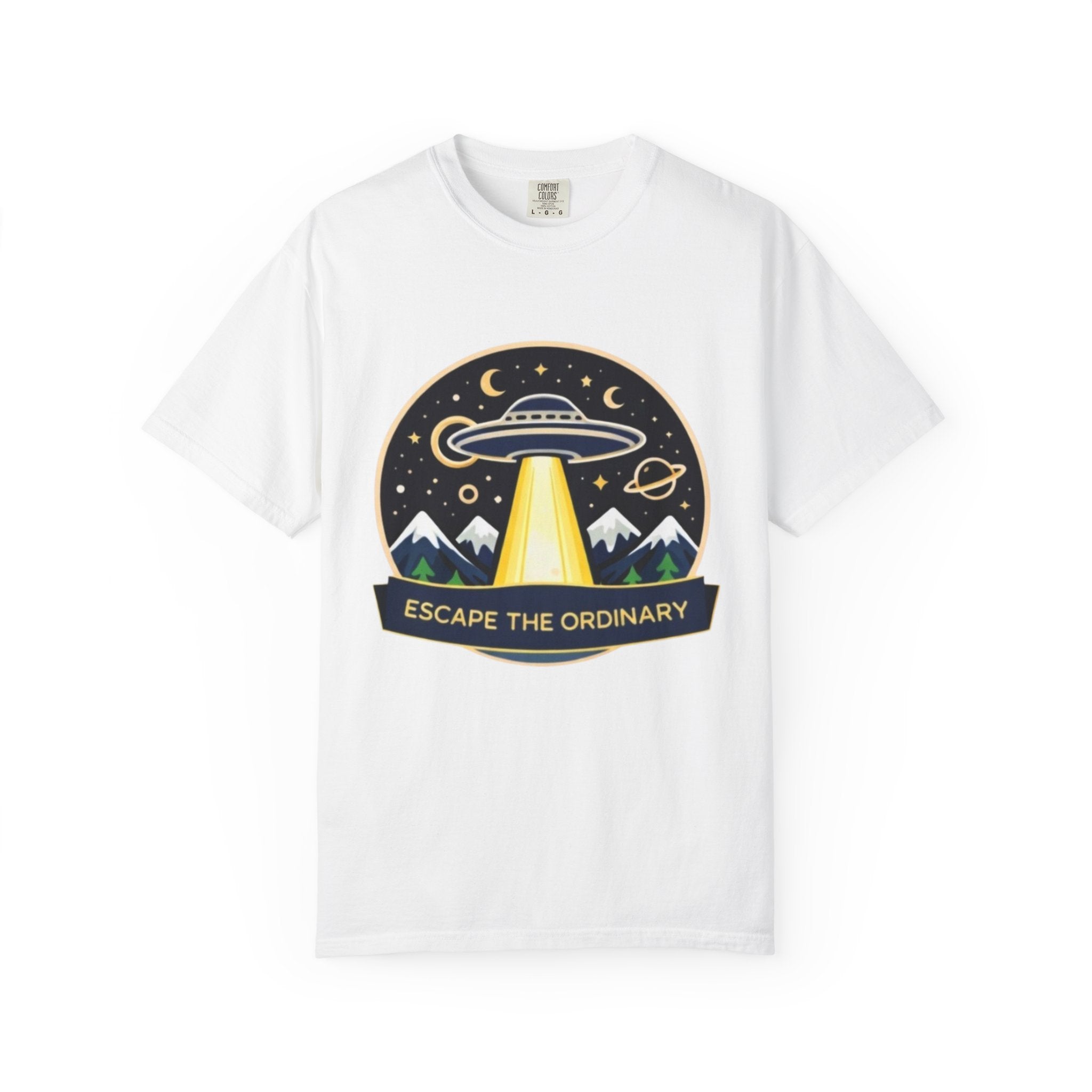T-Shirt | "Escape the Ordinary" UFO Adventure Graphic Tee