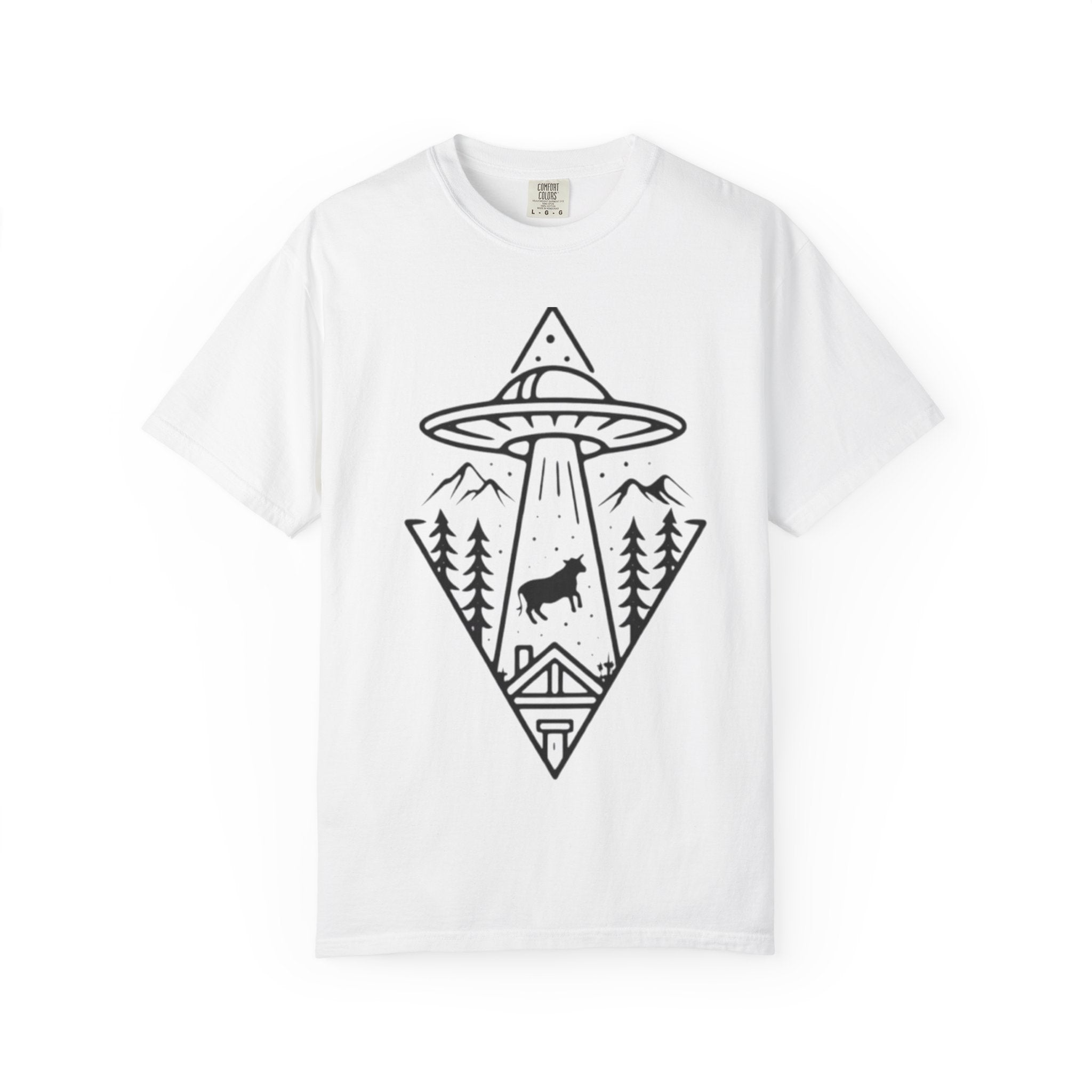 Cow UFO T-Shirt | Alien Abduction Graphic Tee