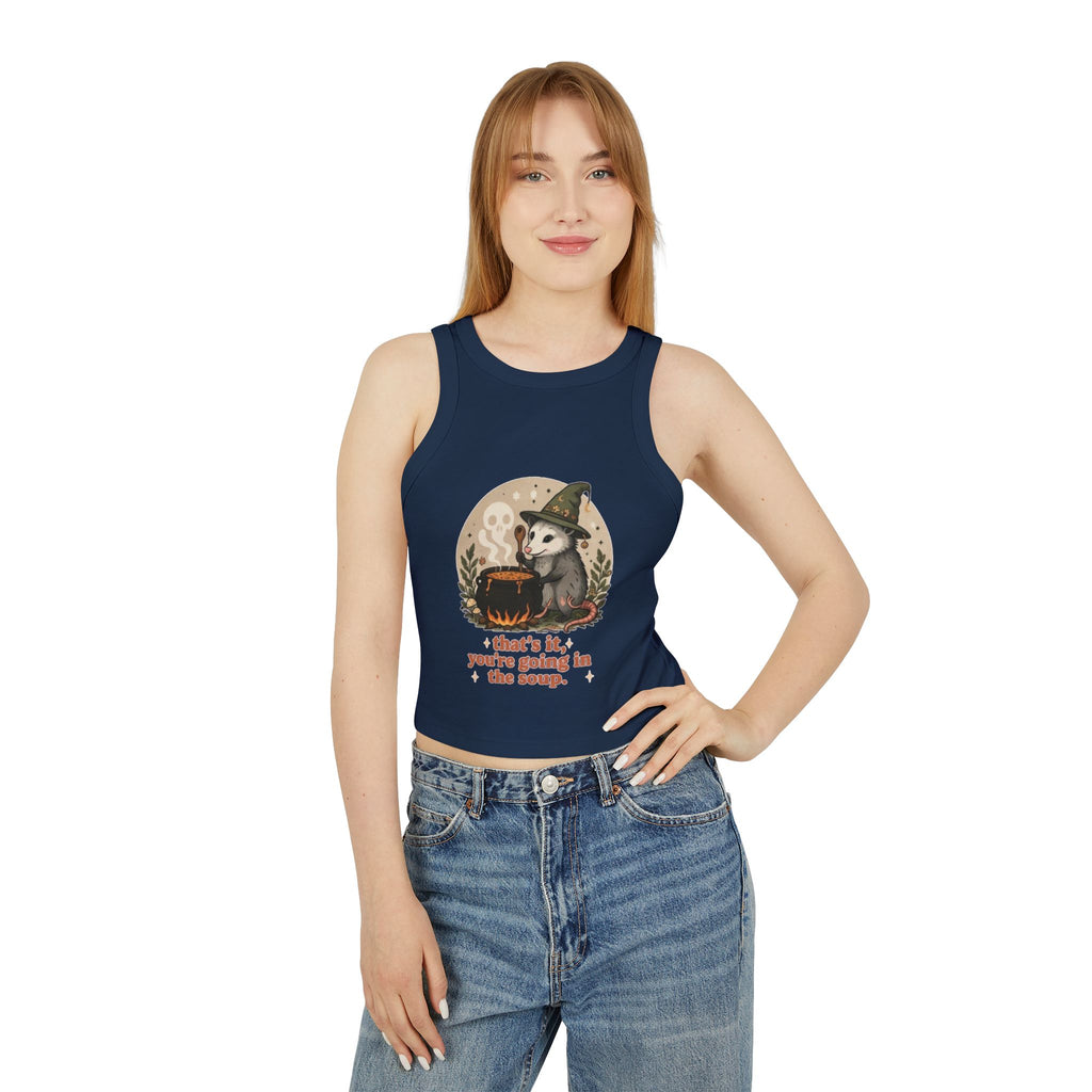 Witch Opossum Tank Top | Cute Halloween Crop
