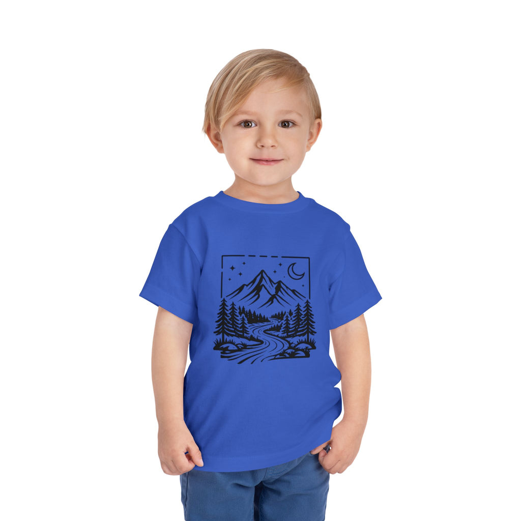 Toddler Tee | Moonlit Mountain Adventure Graphic