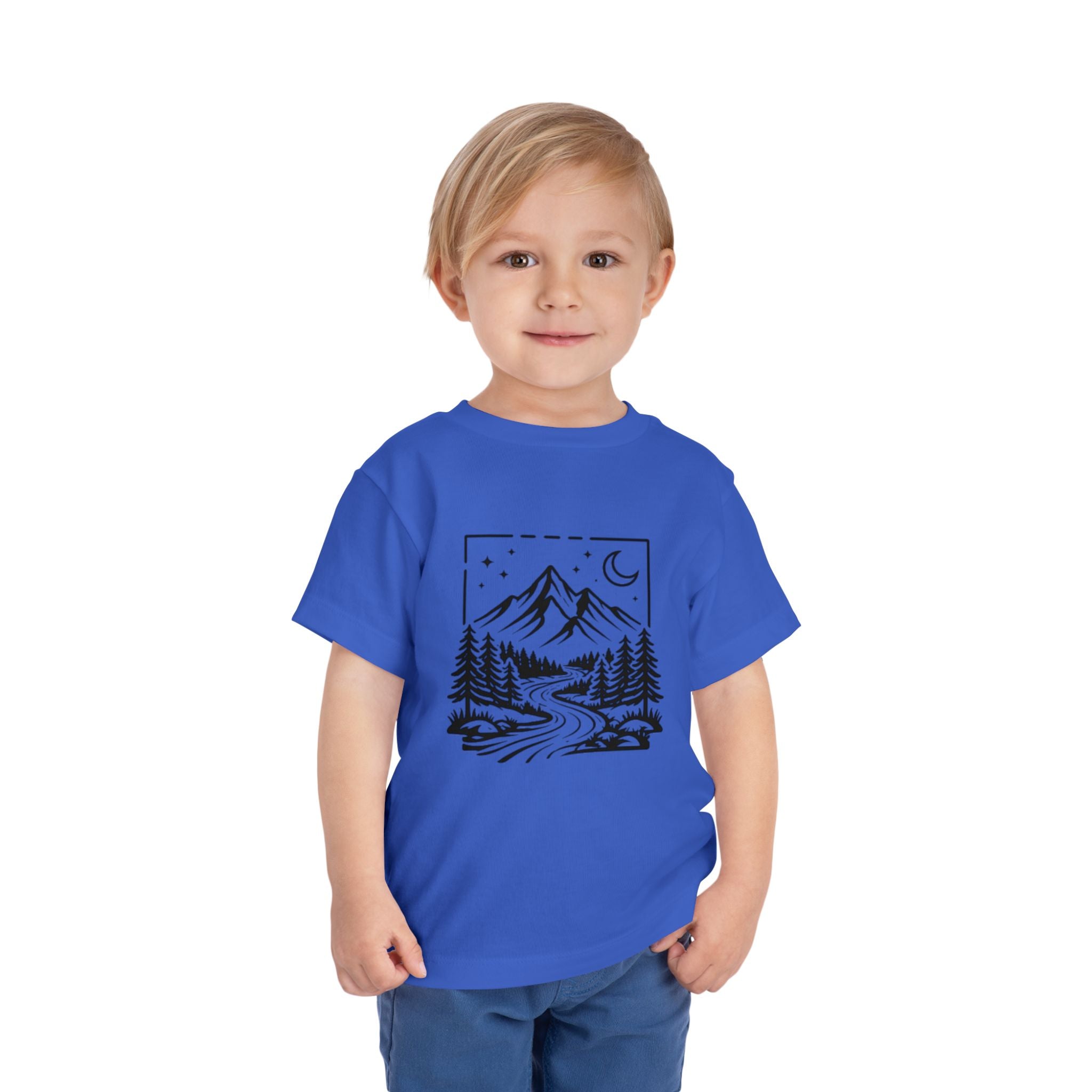 Toddler Tee | Moonlit Mountain Adventure Graphic