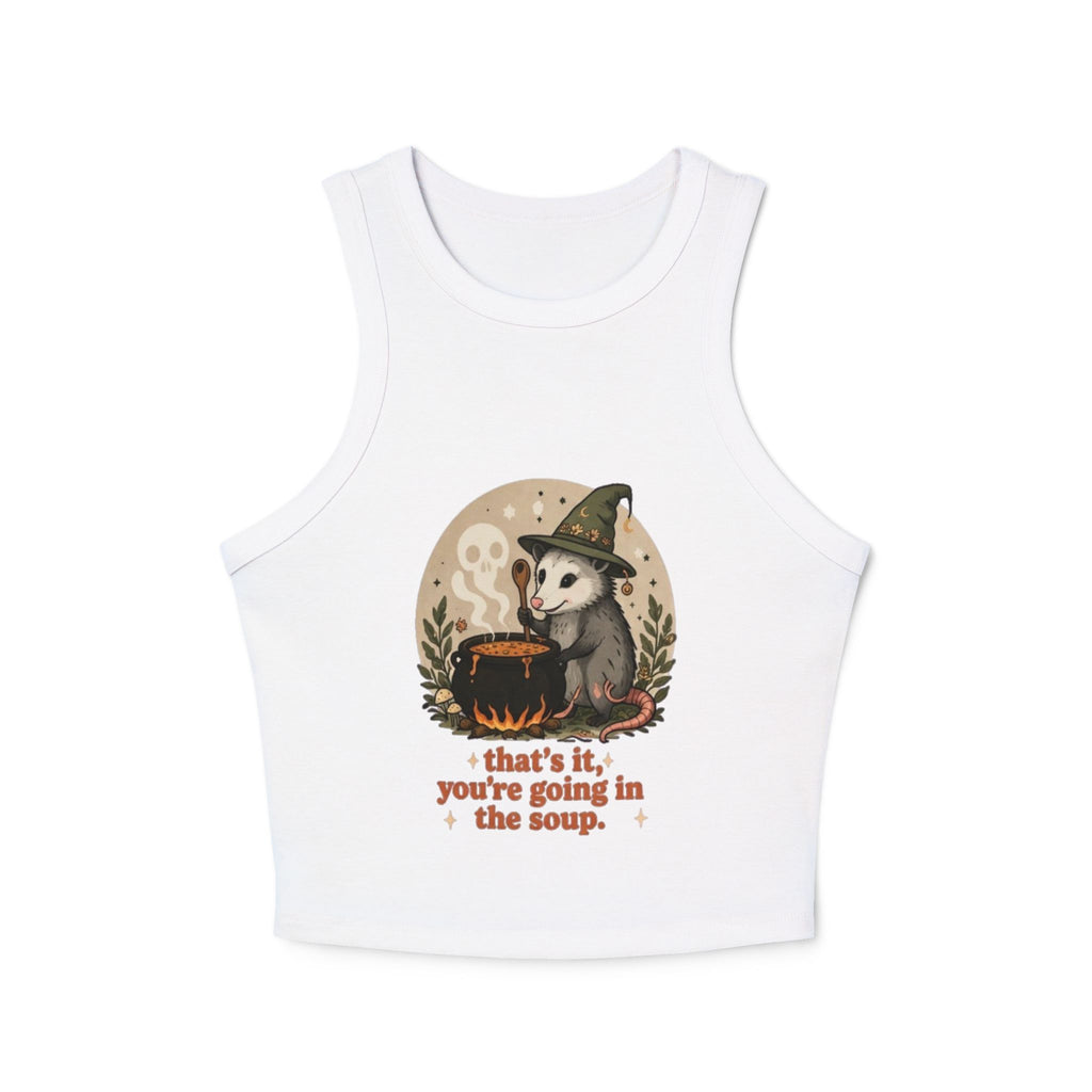 Witch Opossum Tank Top | Cute Halloween Crop