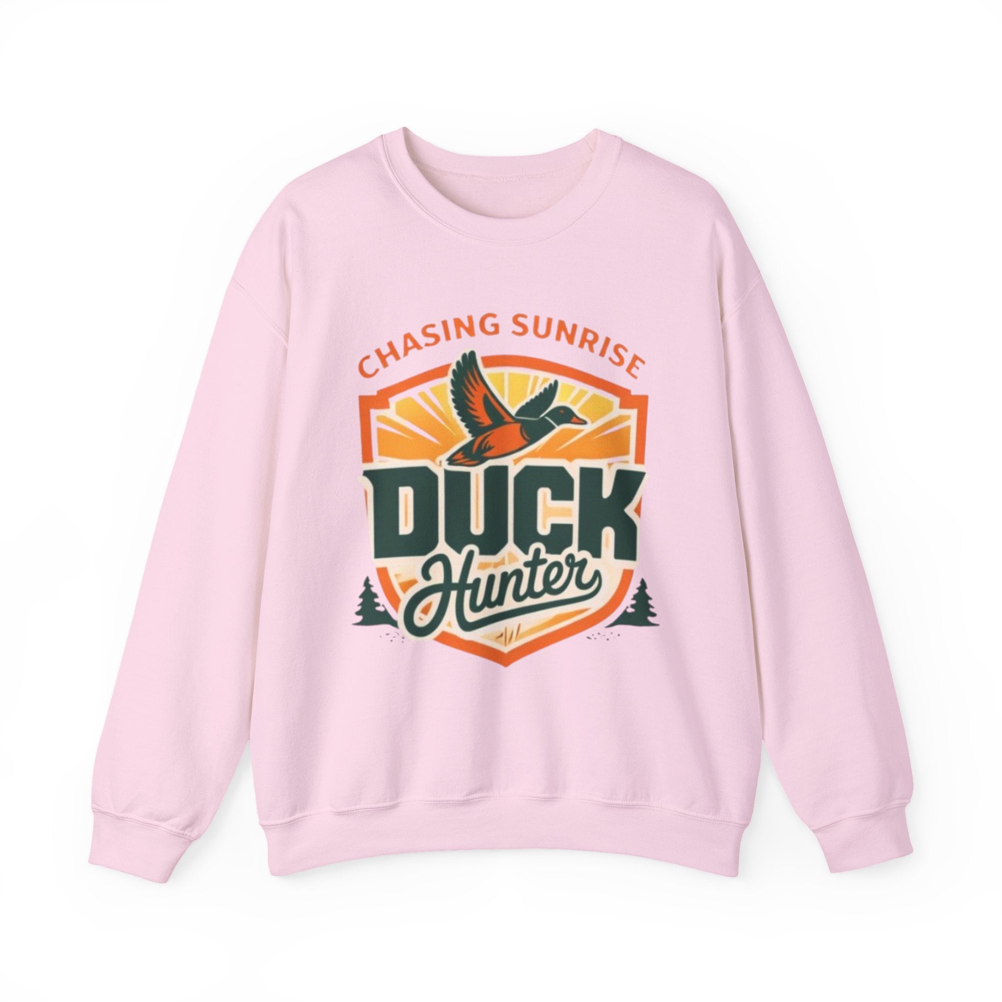 Duck Hunter Crewneck Sweatshirt | Chasing Sunrise Hunting Graphic