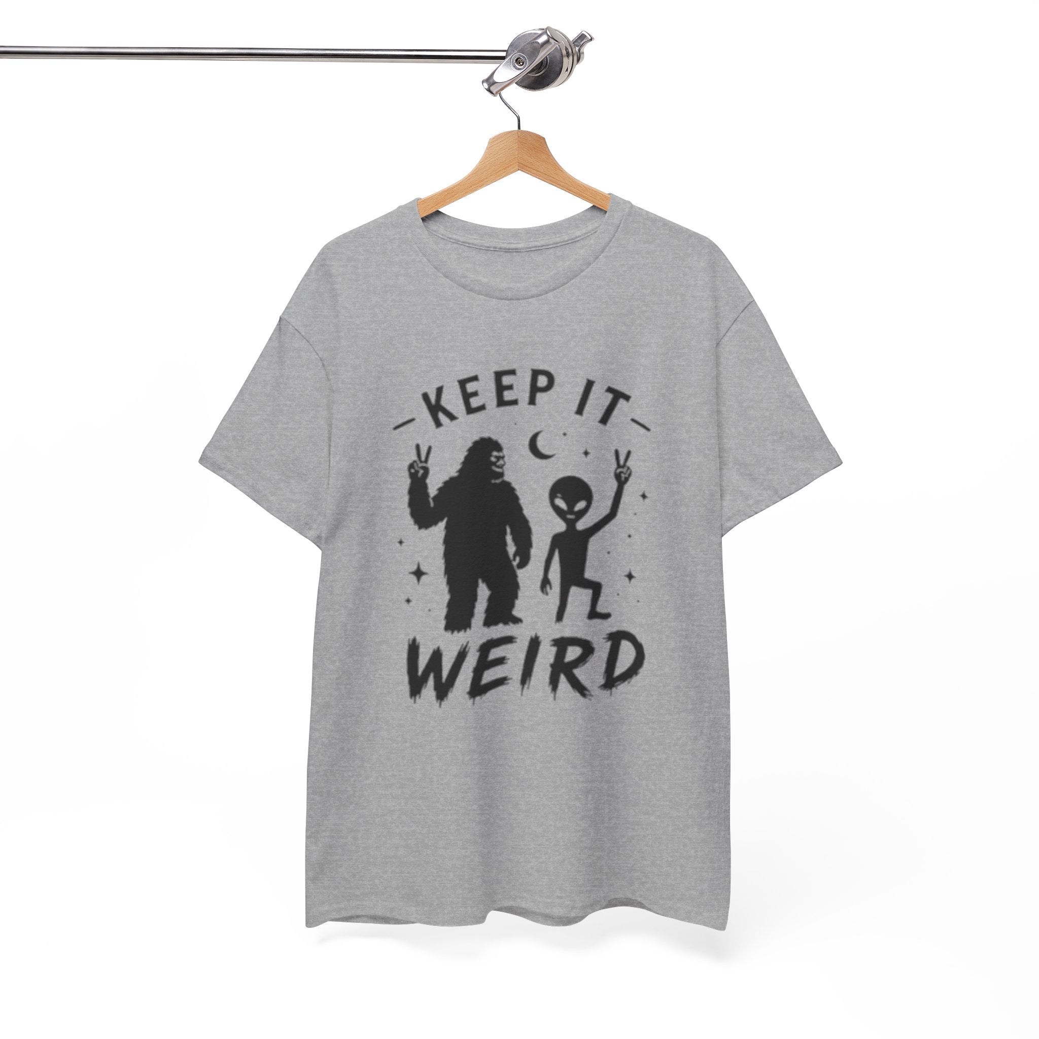 Keep It Weird Tee | Bigfoot & Alien Graphic T-Shirt