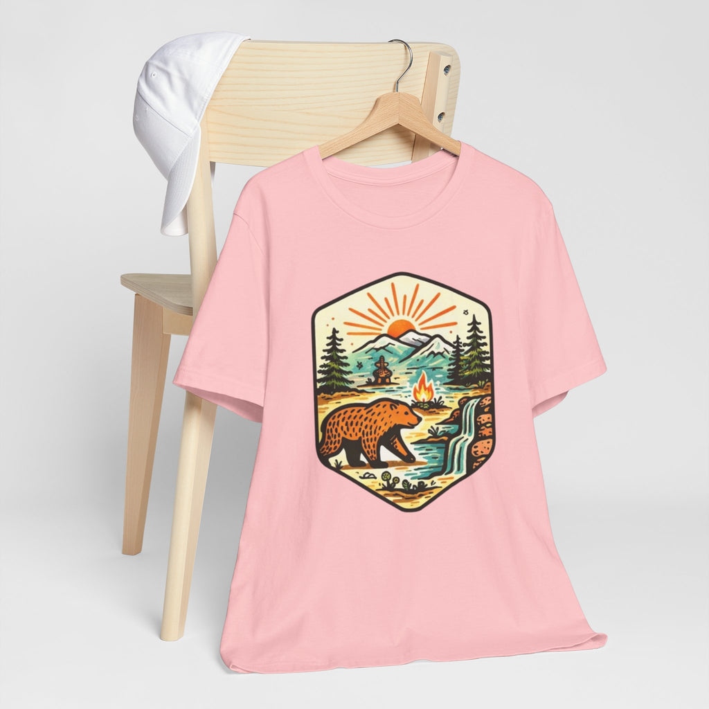Retro Wilderness Bear T-Shirt Vintage Outdoors Graphic Tee