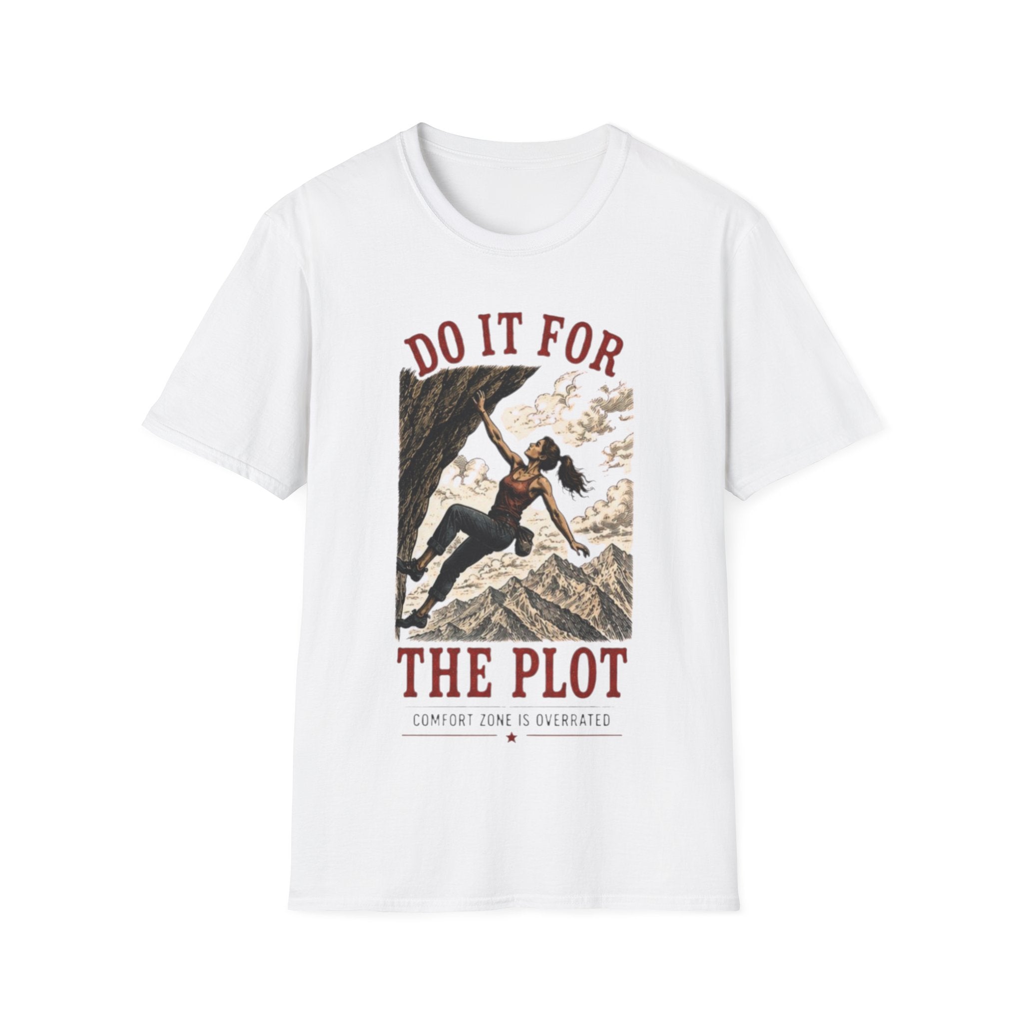 Do It For The Plot Graphic T-Shirt | Adventure Climber Vintage Design