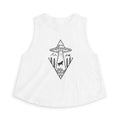 Crop Top | UFO Abduction Mountain Graphic