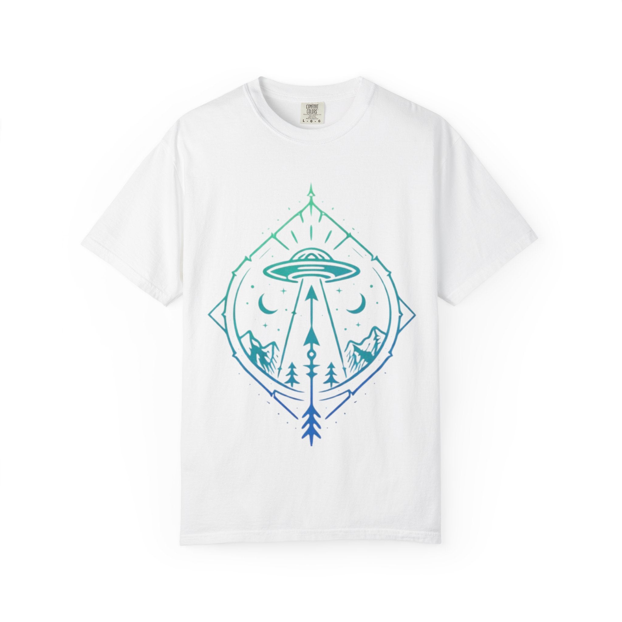 UFO Adventure T-Shirt | Alien Abduction Mountain Graphic