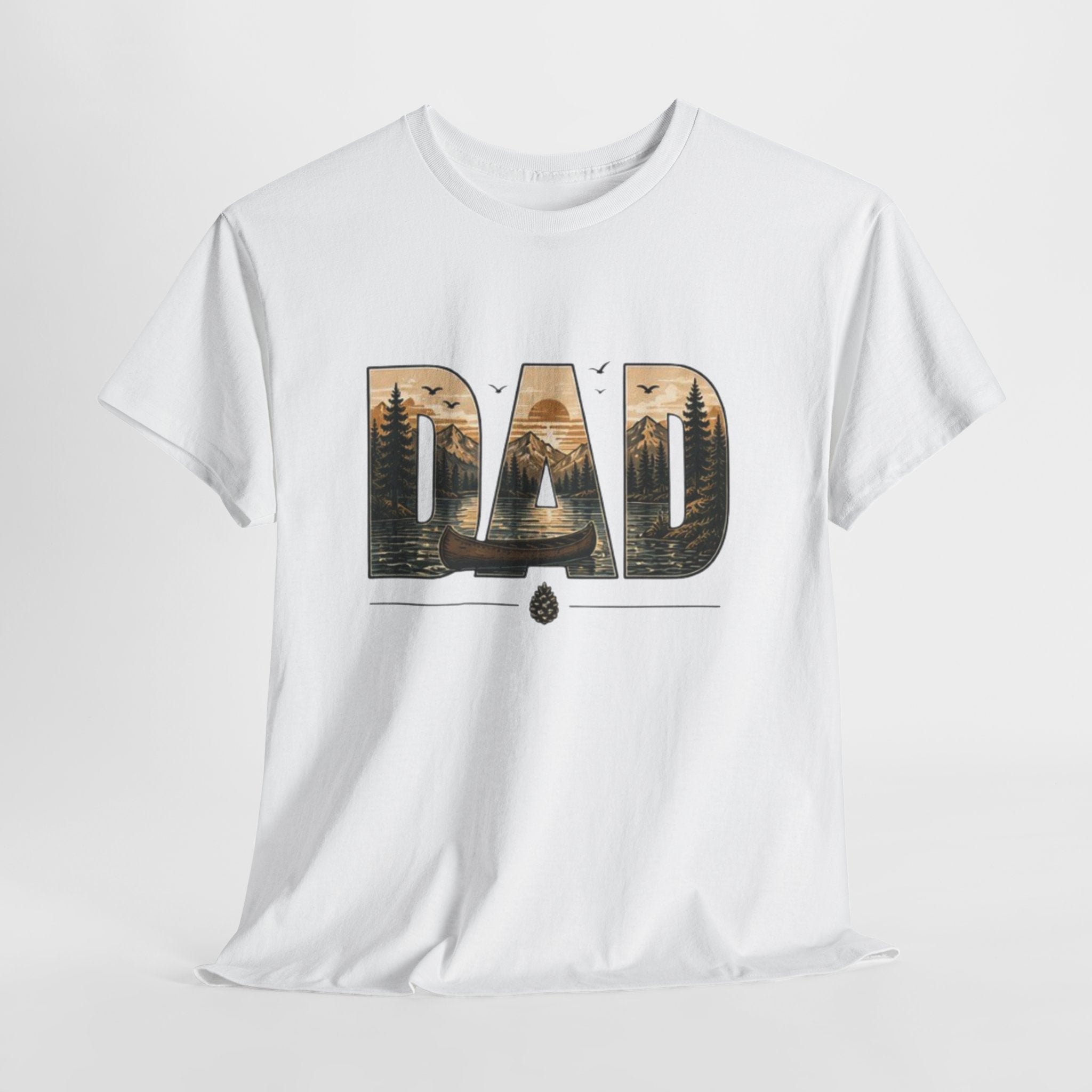 Canoeing Landscape Tee | Gift for Outdoorsman |Gift for Dad