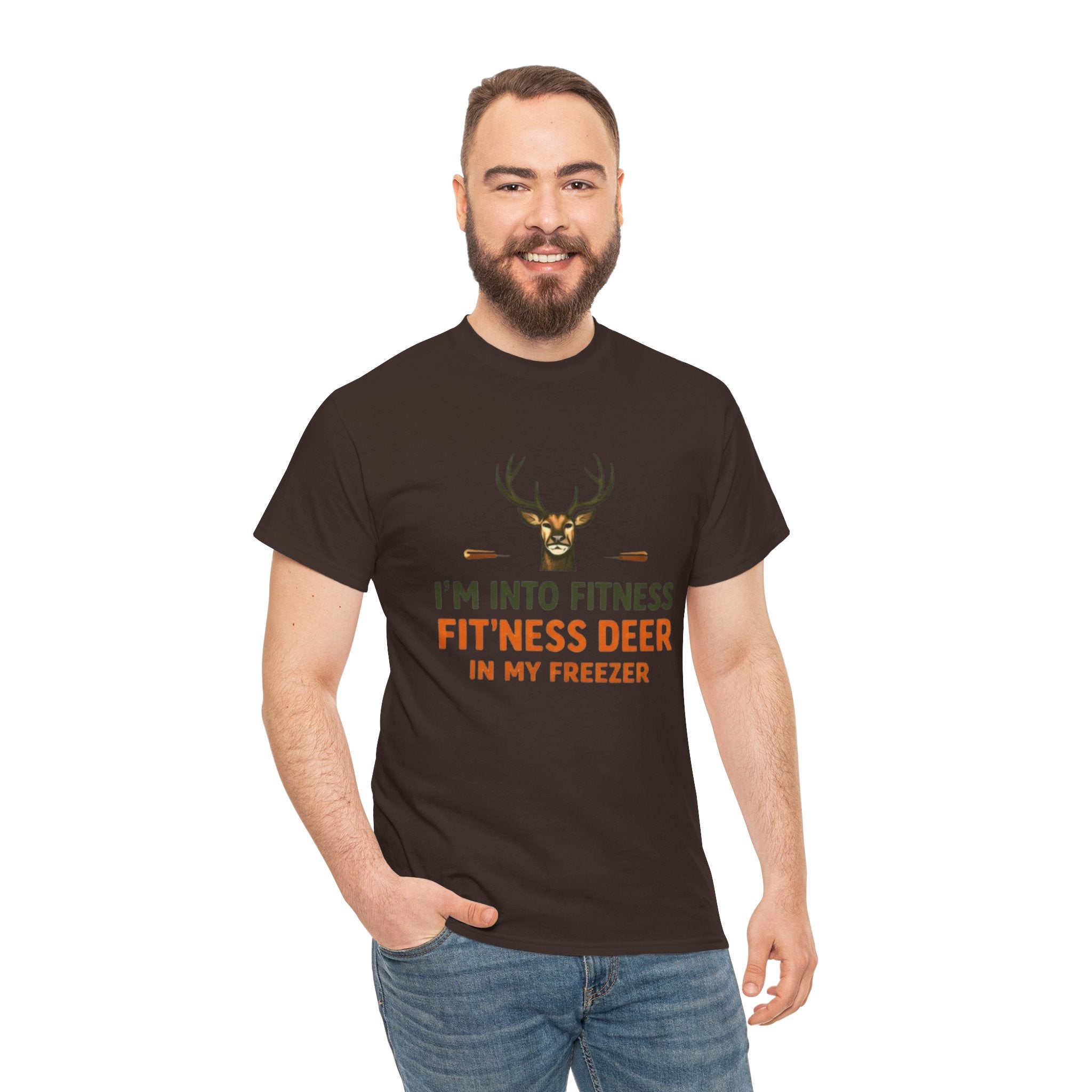 Funny Hunting T-Shirt | "Im Into Fitness, Fitness Deer in My Freezer"