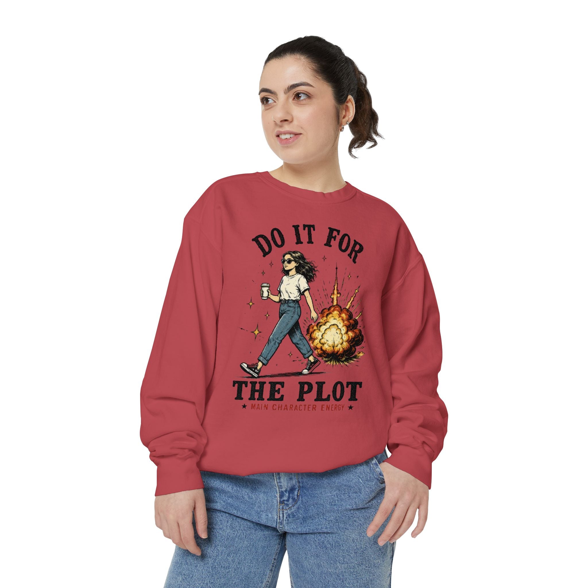 Do It For The Plot Sweatshirt | Literary Aesthetic Crewneck