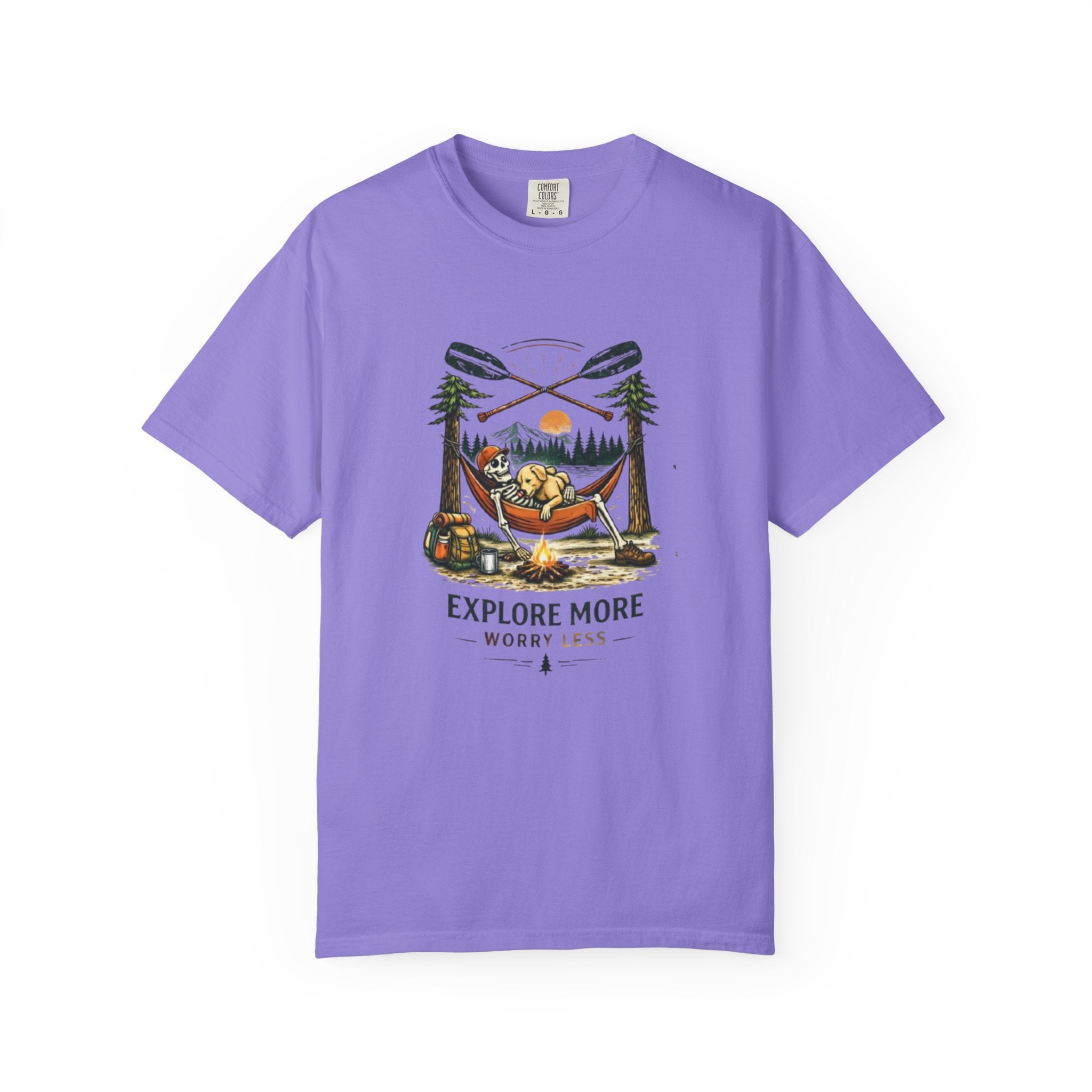 Explore More Worry Less Campfire T-Shirt