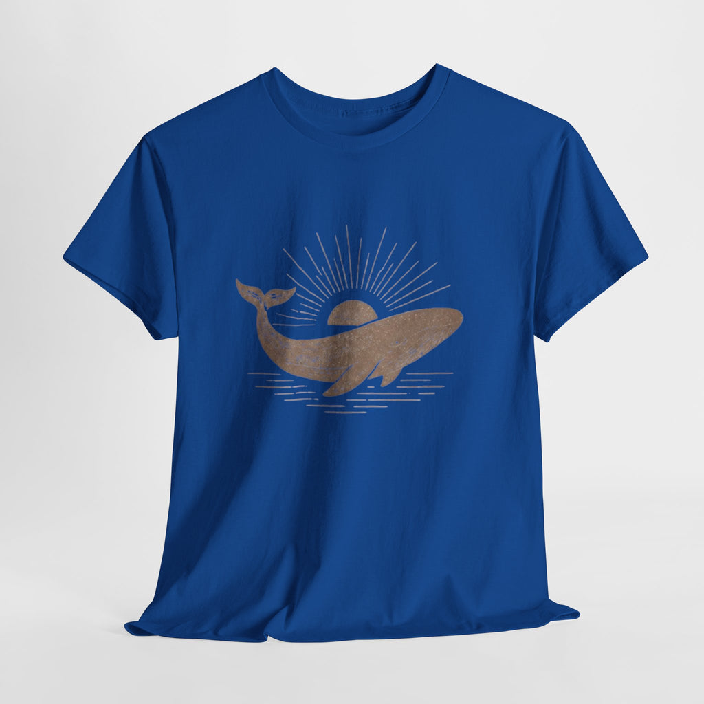 Whale Sunset T-Shirt | Minimal Coastal Graphic Tee