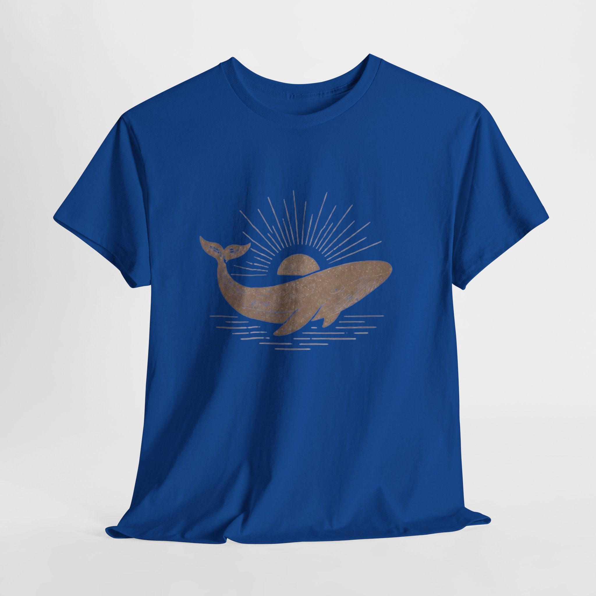 Whale Sunset T-Shirt | Minimal Coastal Graphic Tee