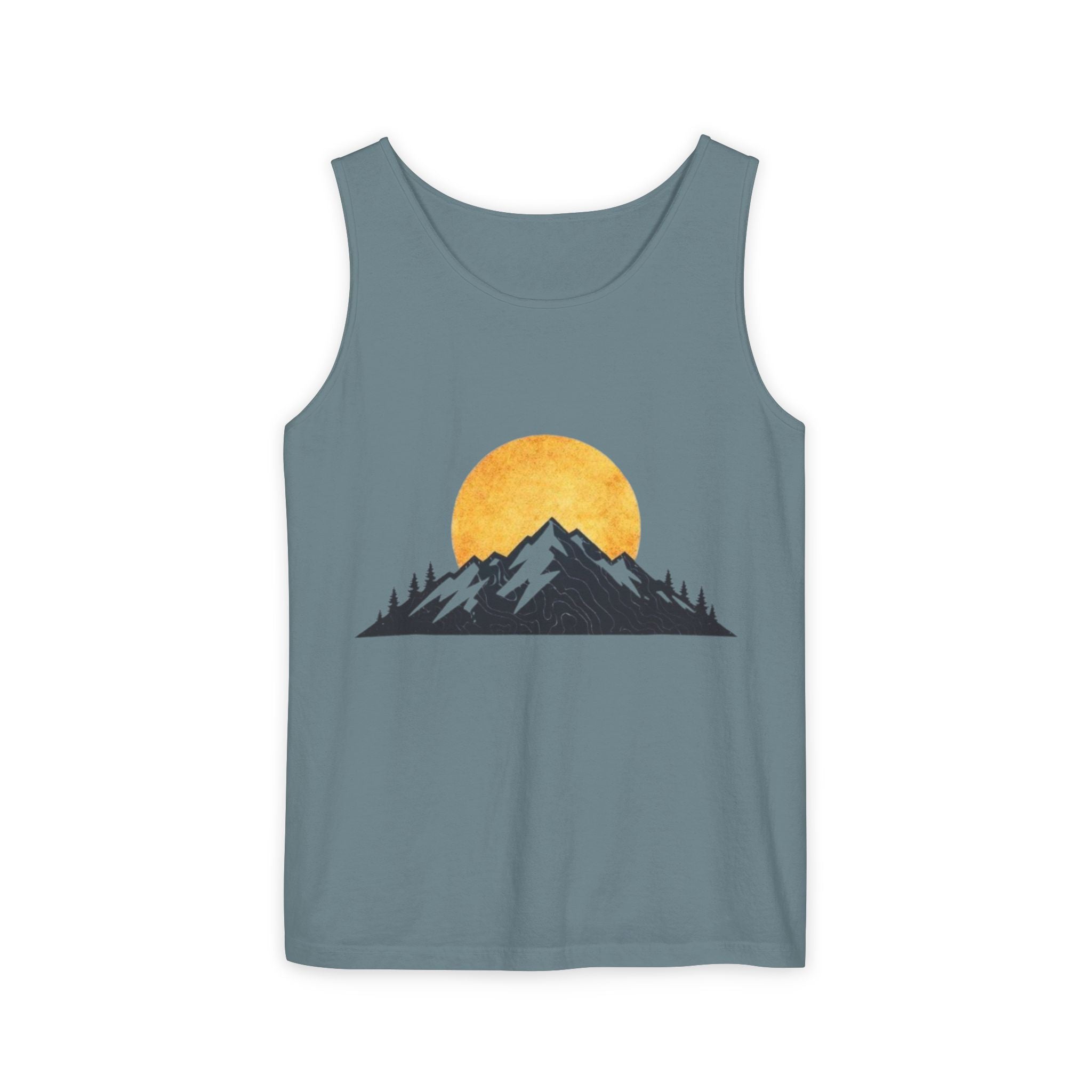 Moon & Mountain Tank | Mountain Landscape Graphic Tank Top