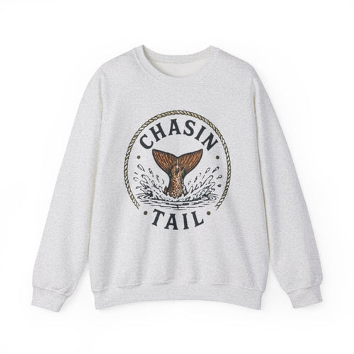 Crewneck Sweatshirt | "Chasin Tail" Fish Tail Graphic