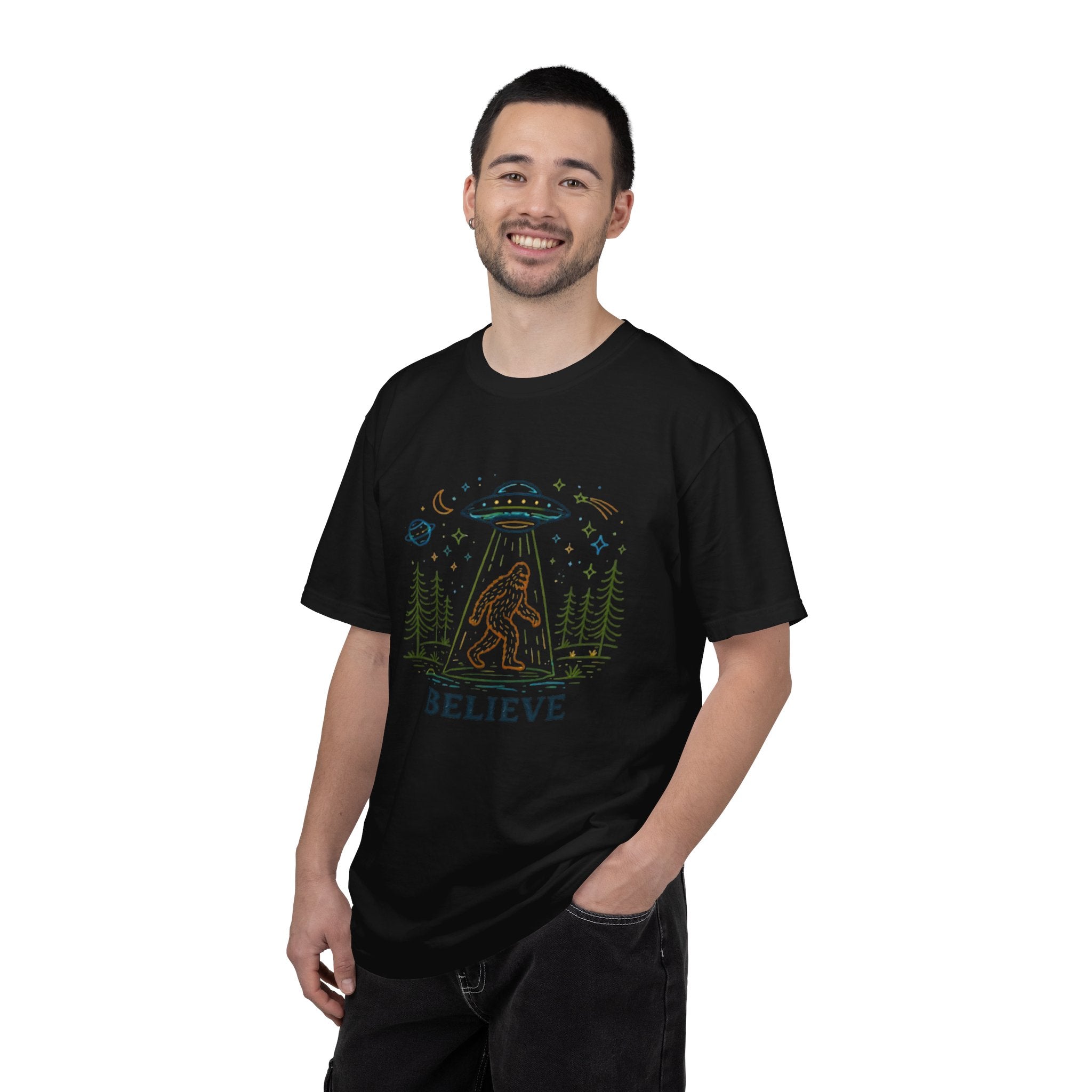 Believe Sasquatch UFO T-Shirt
