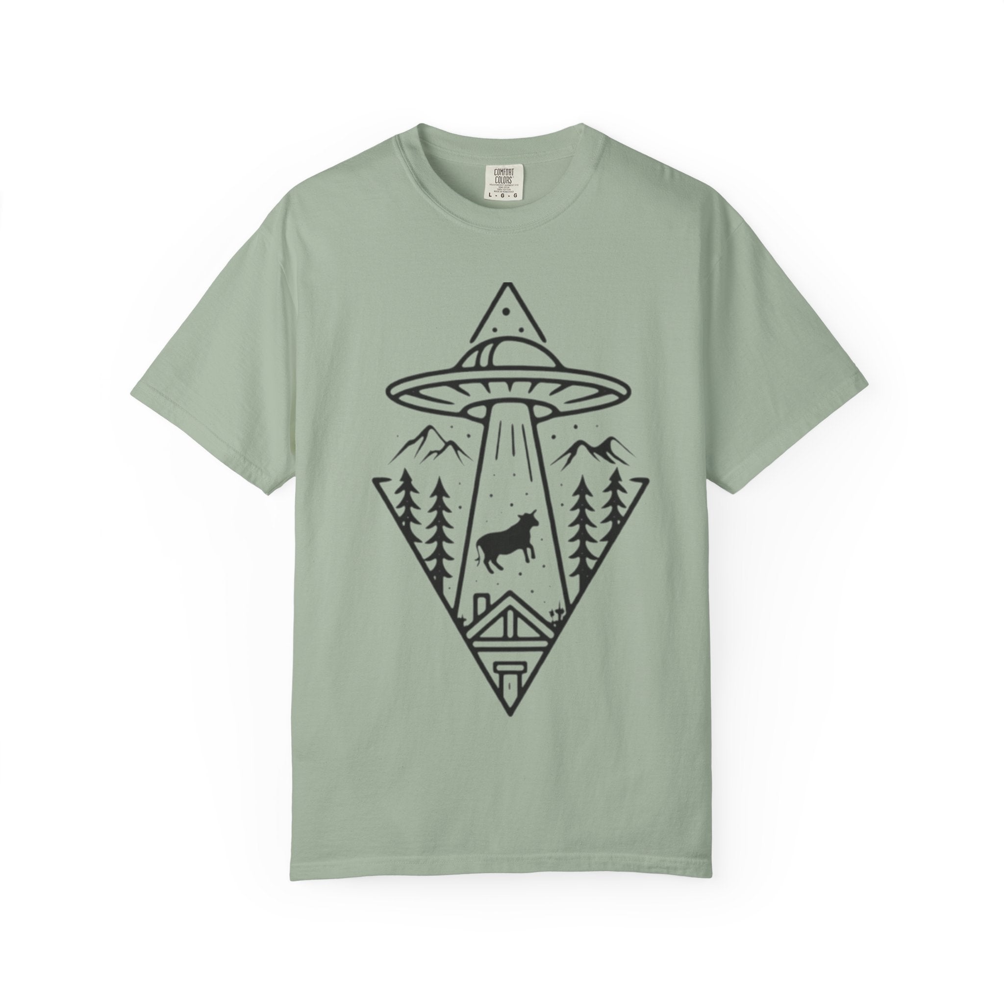 Cow UFO T-Shirt | Alien Abduction Graphic Tee