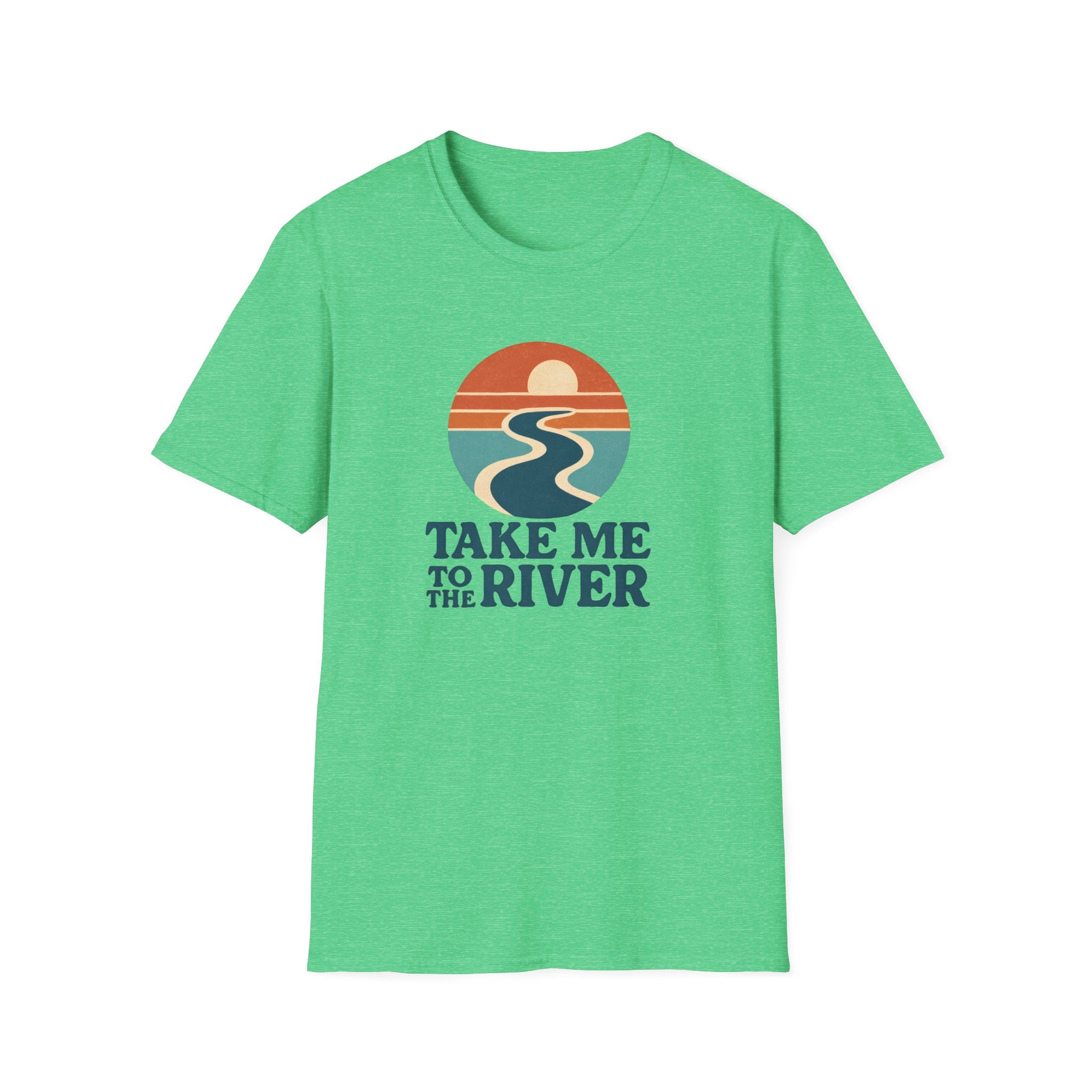 Sunset River Graphic T-Shirt | Scenic Nature Tee for Outdoor Lovers