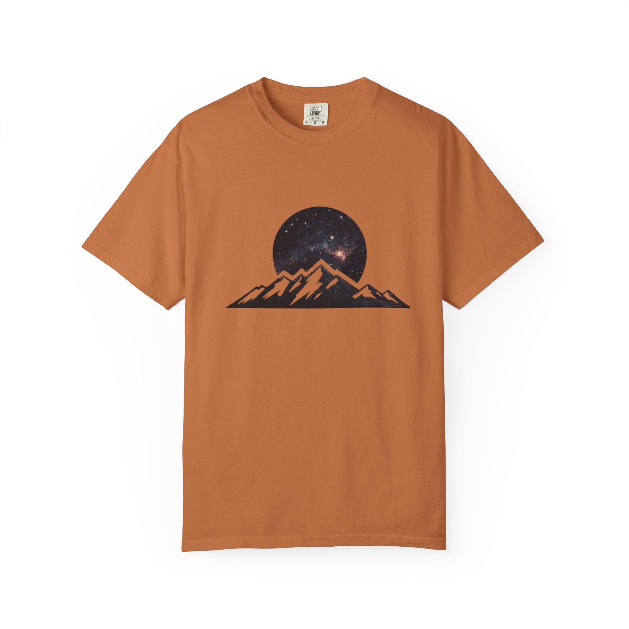 Galaxy Mountainscape T-Shirt Cosmic Mountain Landscape Tee