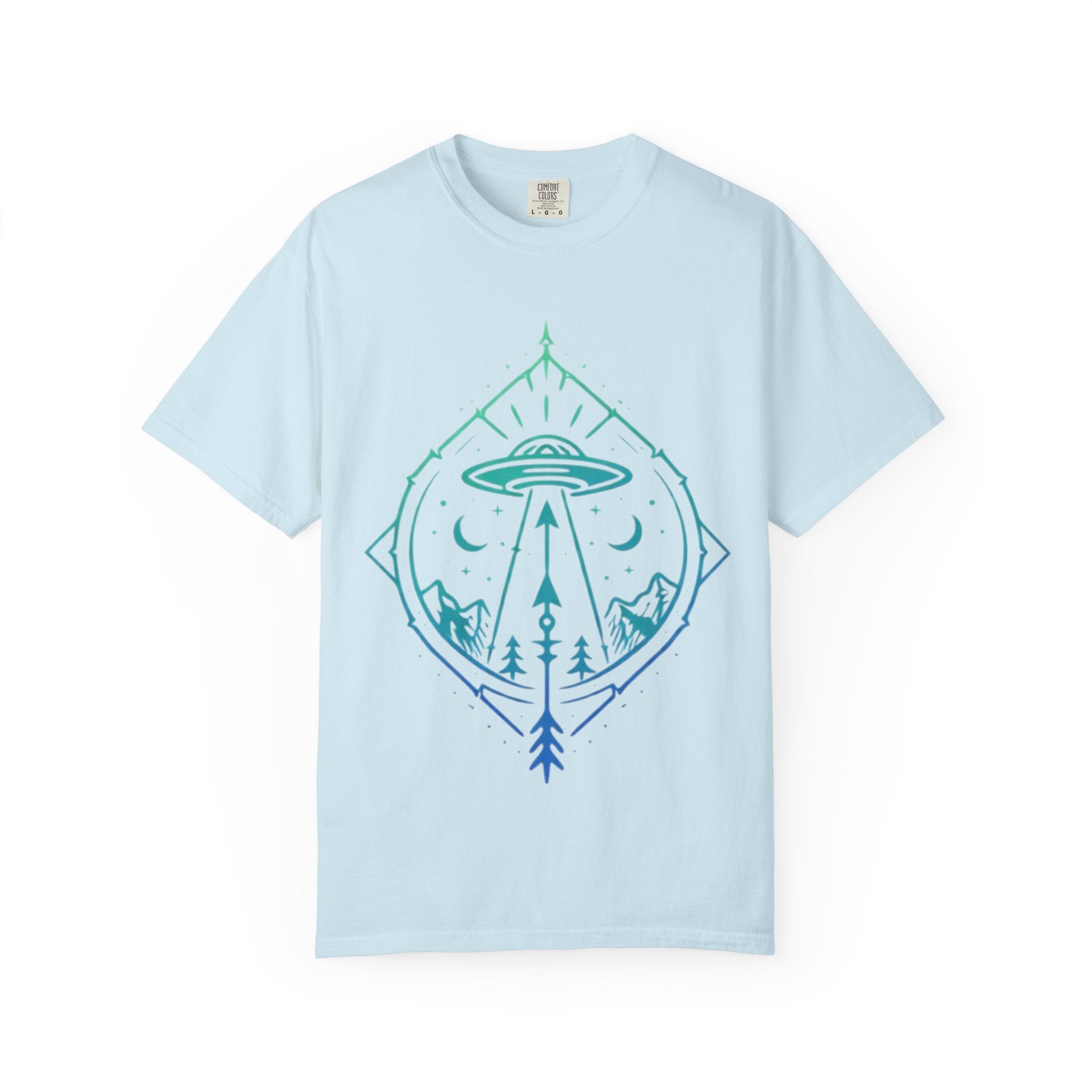 UFO Adventure T-Shirt | Alien Abduction Mountain Graphic