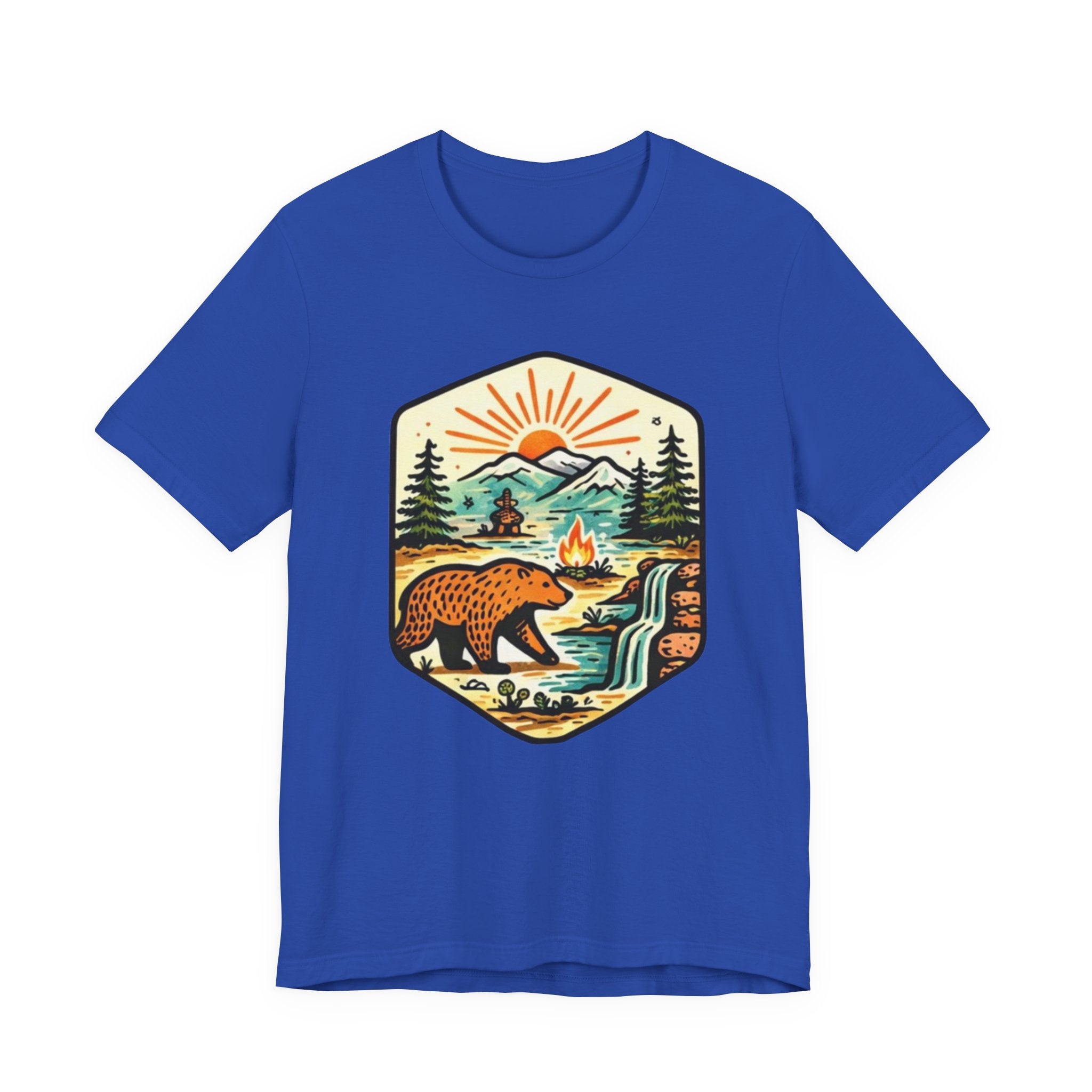 Retro Wilderness Bear T-Shirt Vintage Outdoors Graphic Tee