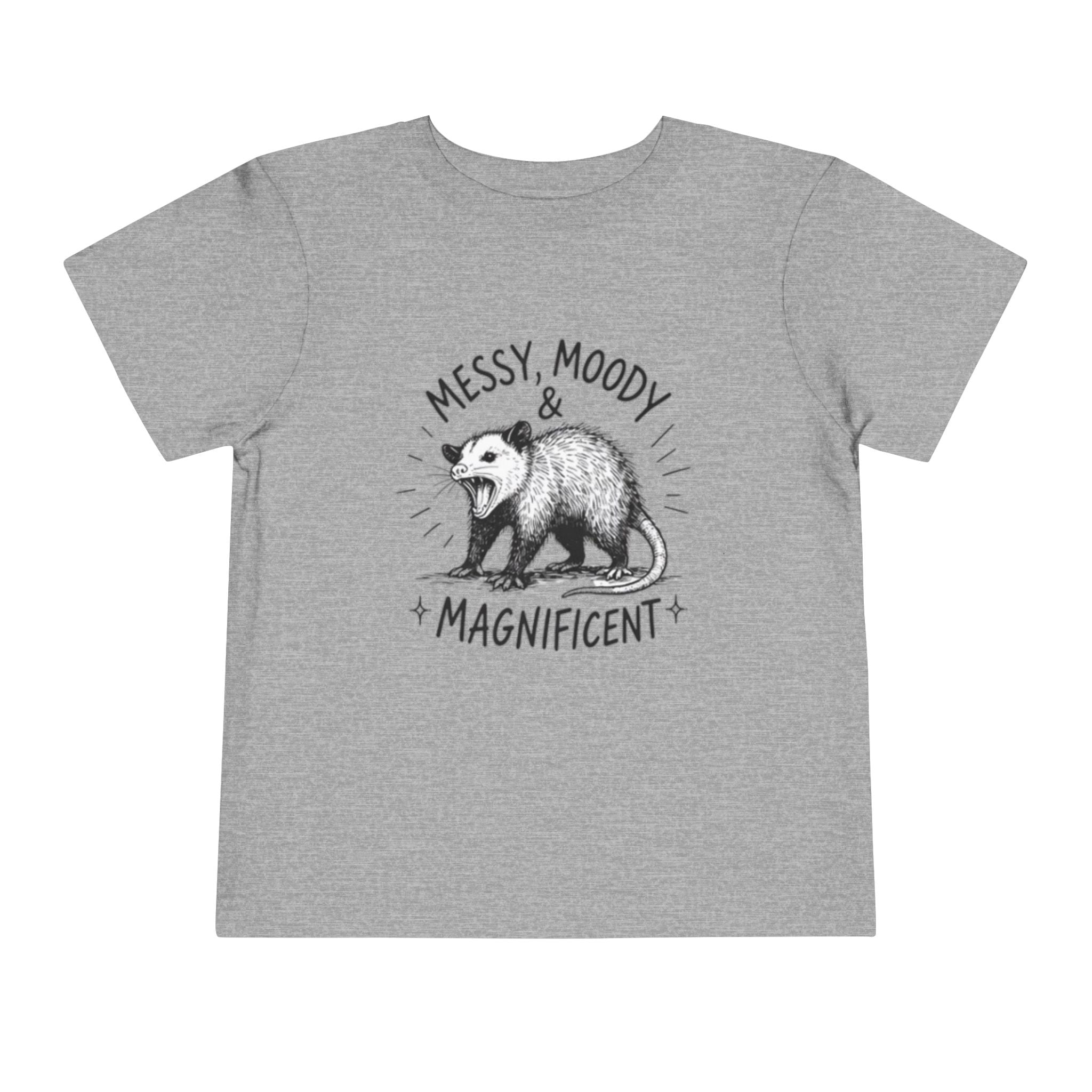 Messy, Moody & Magnificent Toddler Tee | Possum Graphic Shirt