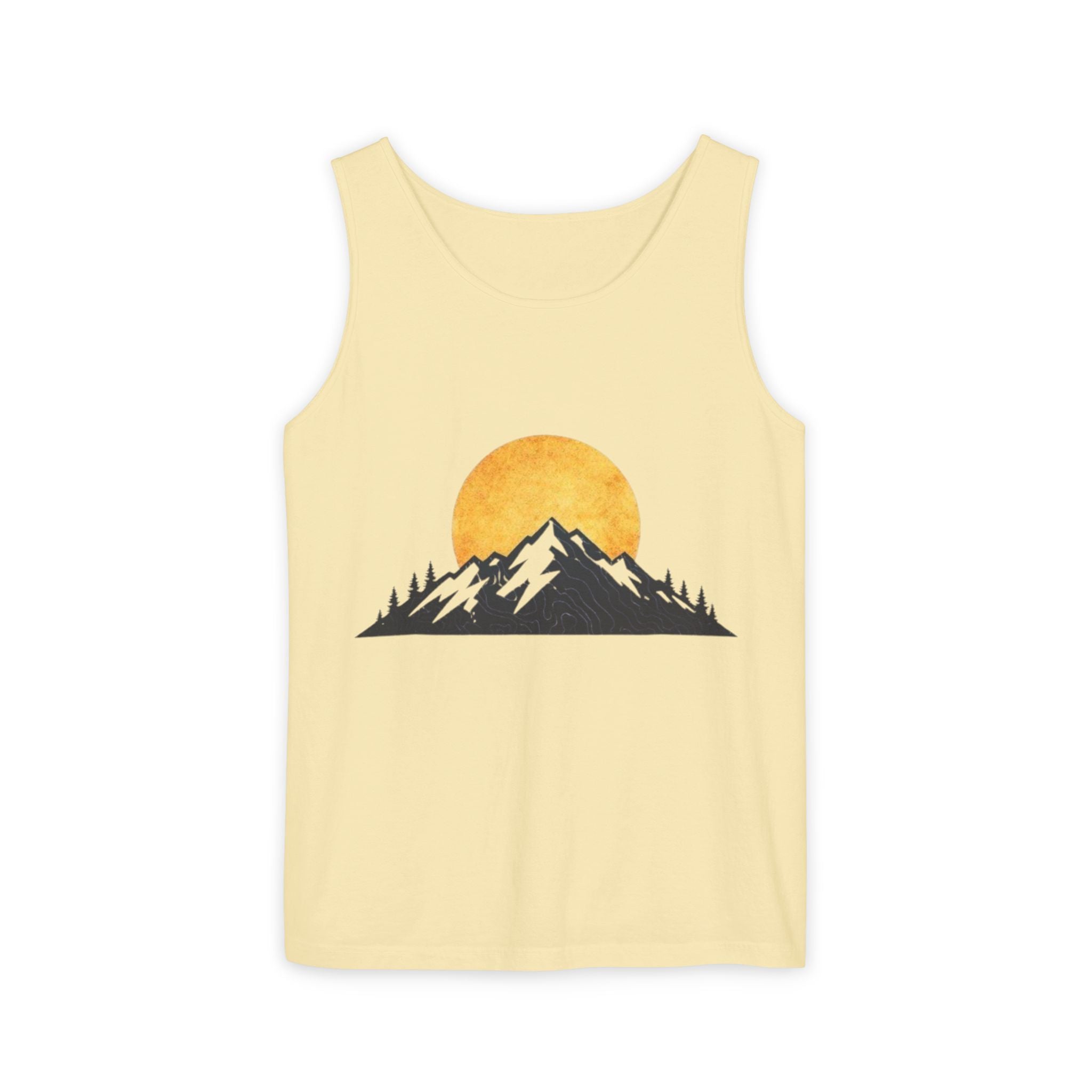 Moon & Mountain Tank | Mountain Landscape Graphic Tank Top