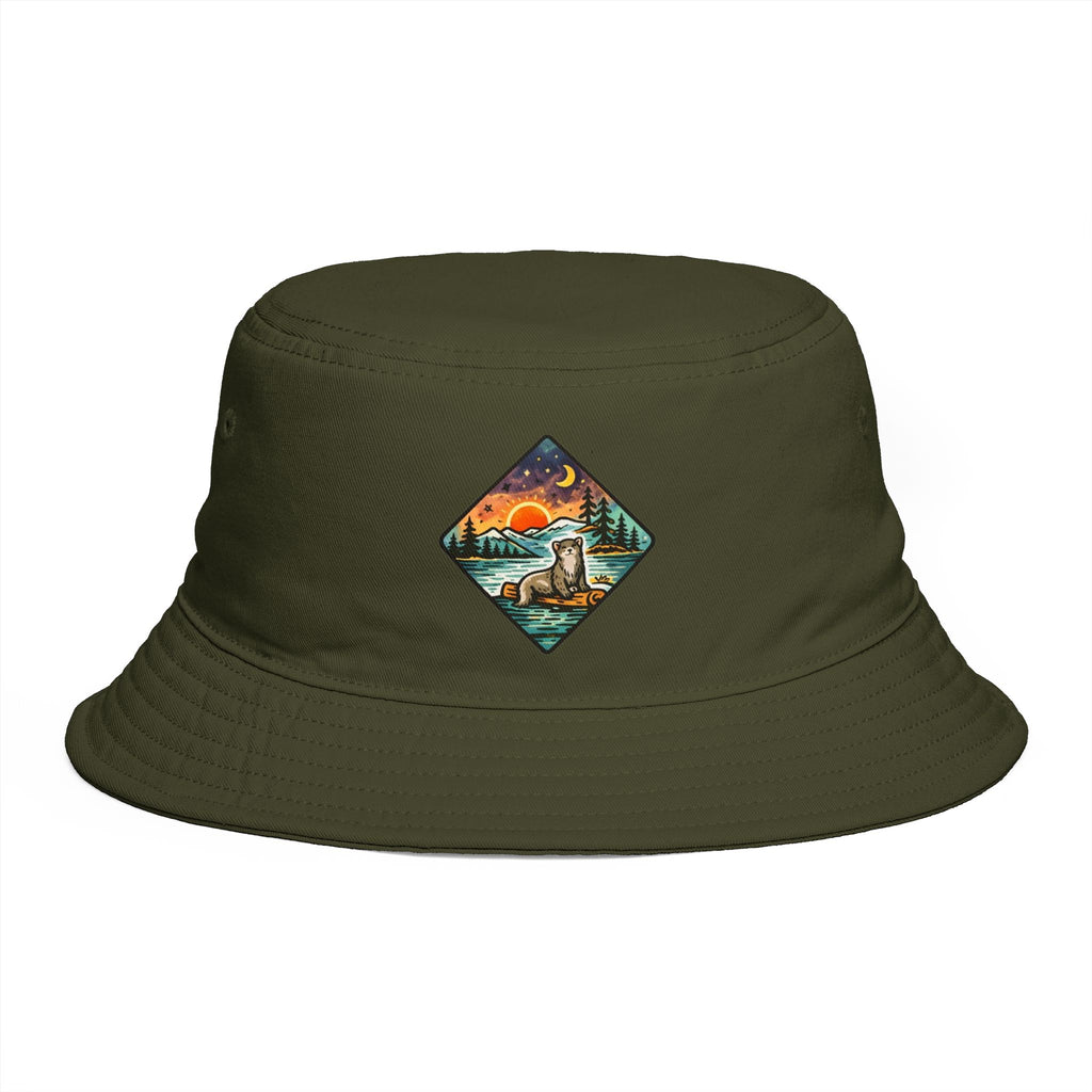 Galaxy Otter Bucket Hat | Space Otter Print Bucket Hat