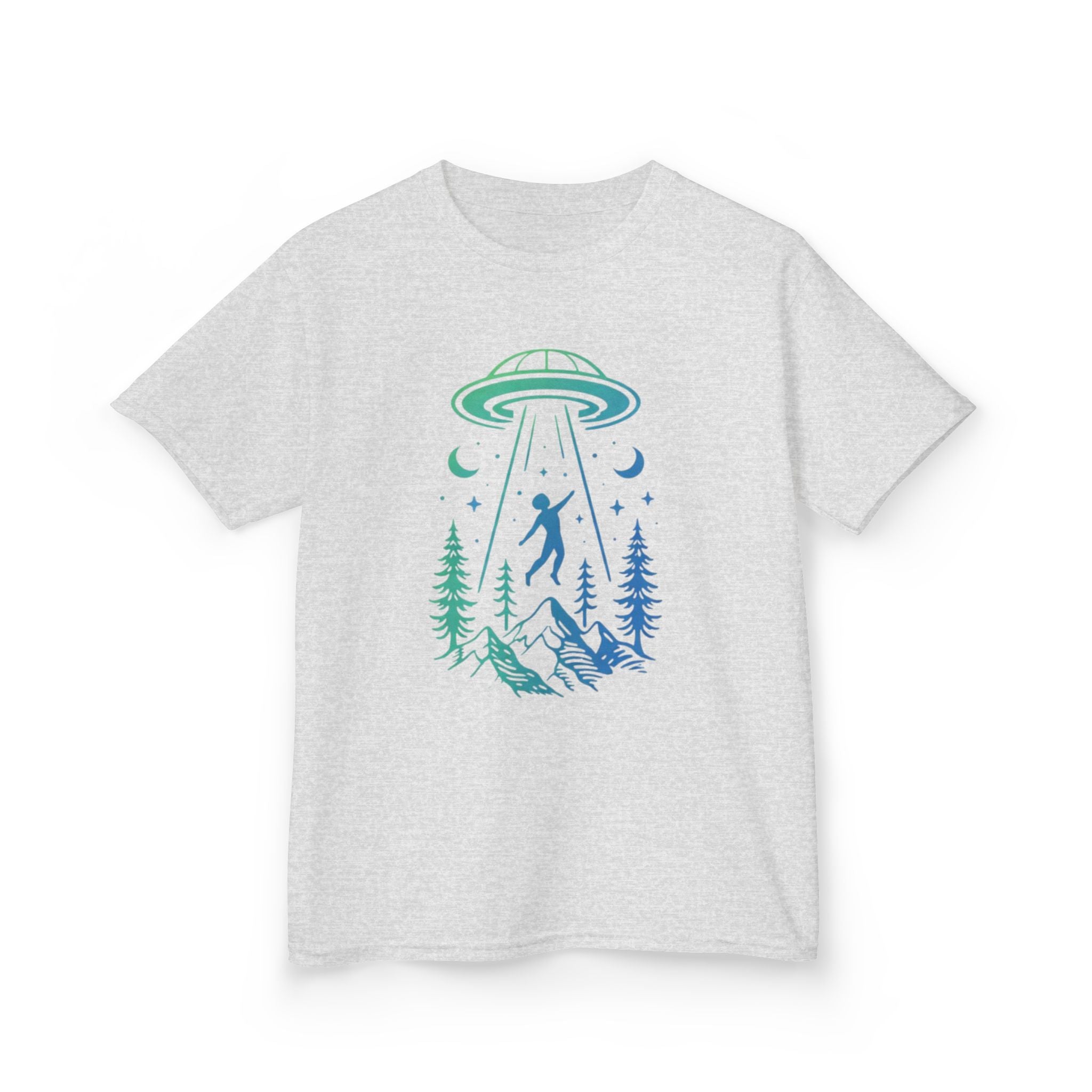 Kids UFO Abduction Tee | Space Adventure Mountain Shirt