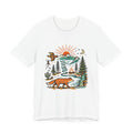 Fox & Forest Scenic Tee Retro Nature Adventure T-Shirt