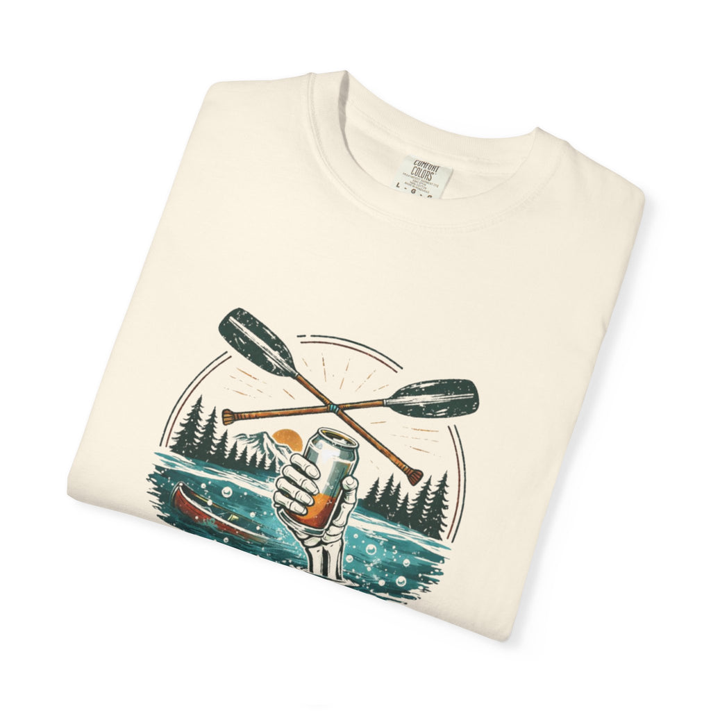Explore More Worry Less T-Shirt | Outdoor Canoe Camping Adventure Tee