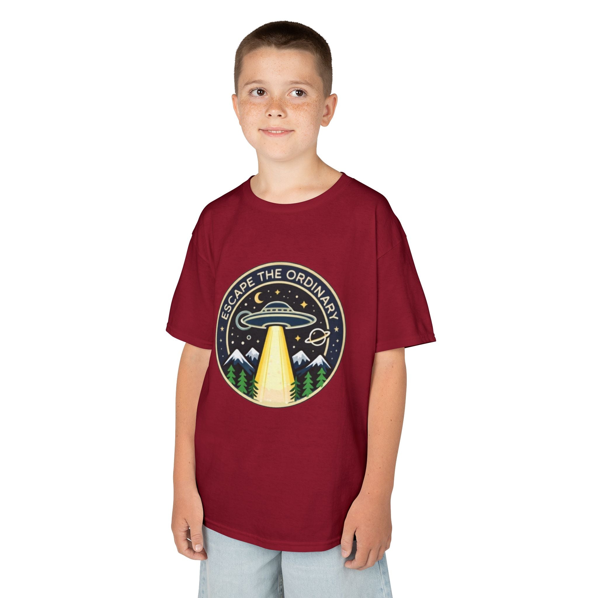 Kids T-Shirt | Escape the Ordinary UFO Adventure Graphic