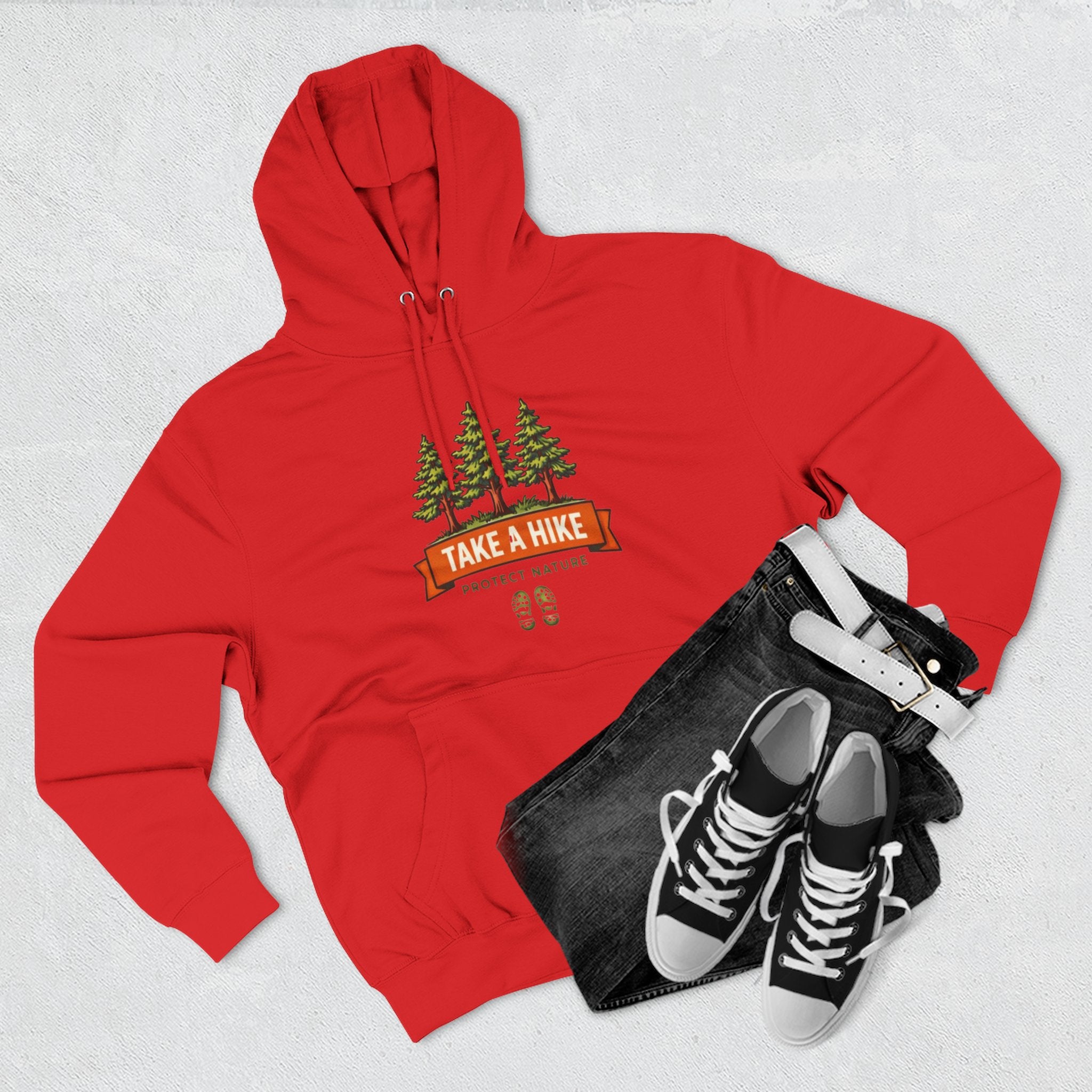 Hoodie | Take a Hike Graphic Hooded Sweatshirt Protect Nature