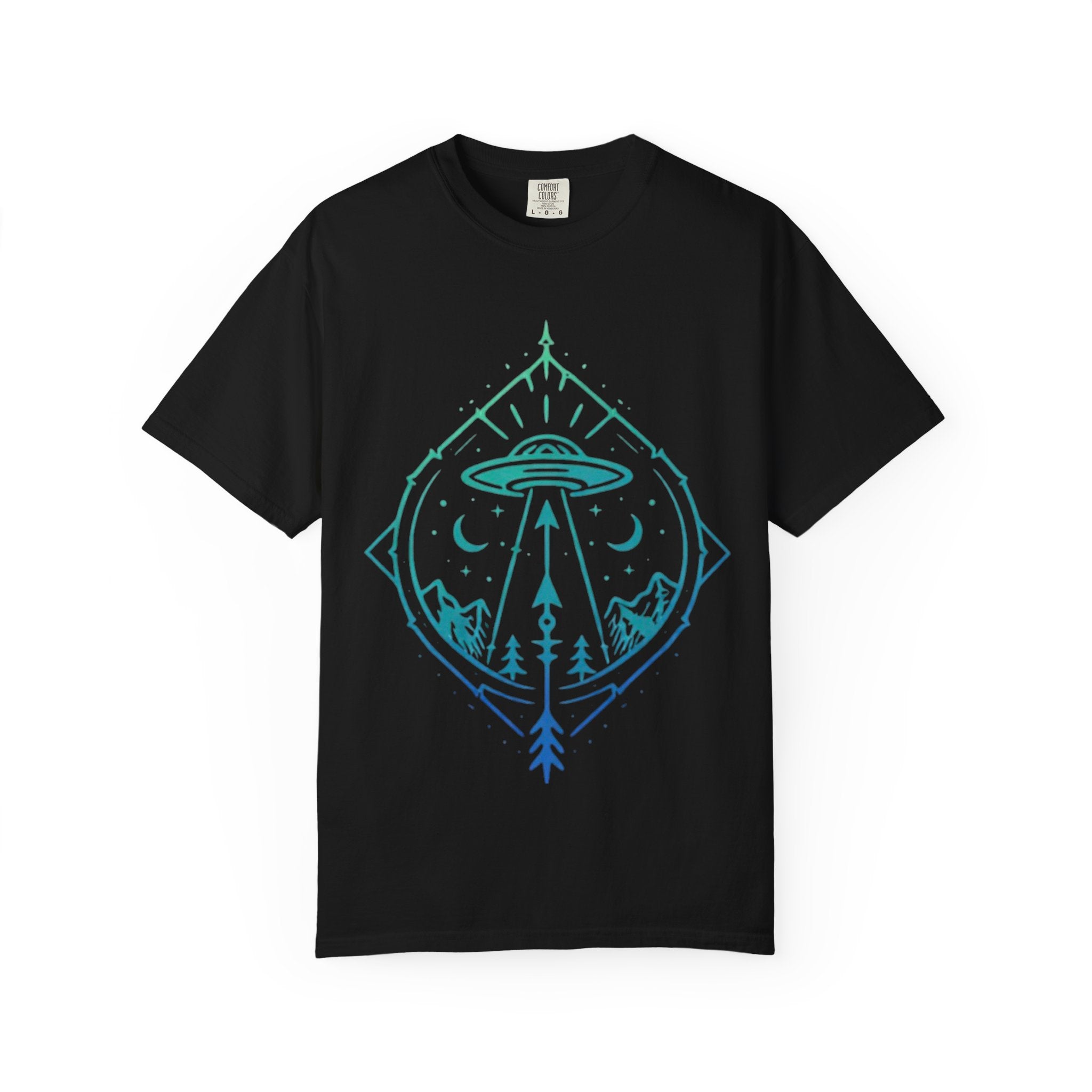 UFO Adventure T-Shirt | Alien Abduction Mountain Graphic
