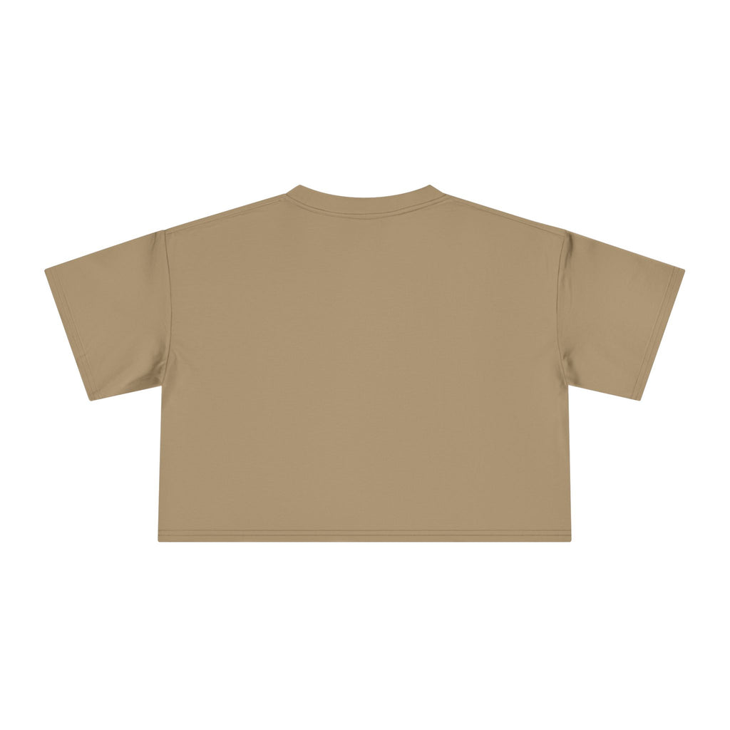 Crop Tee | "Chase Sunsets Not People" Retro Sunset Graphic