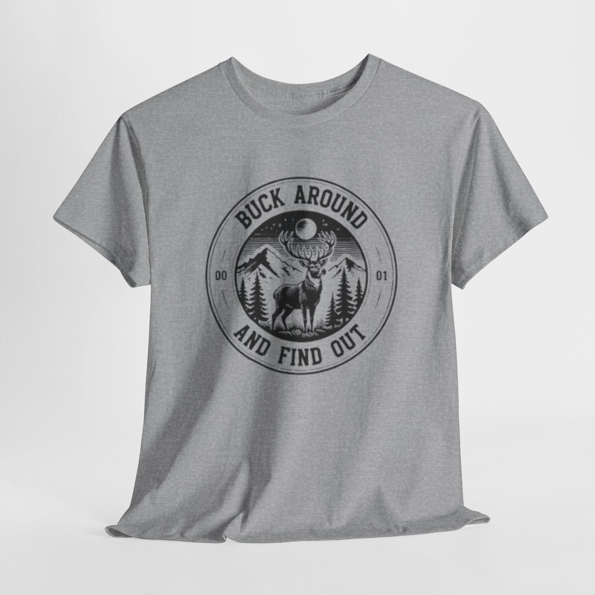 Buck Around And Find Out T‑Shirt | Vintage Deer Mountain Graphic Tee