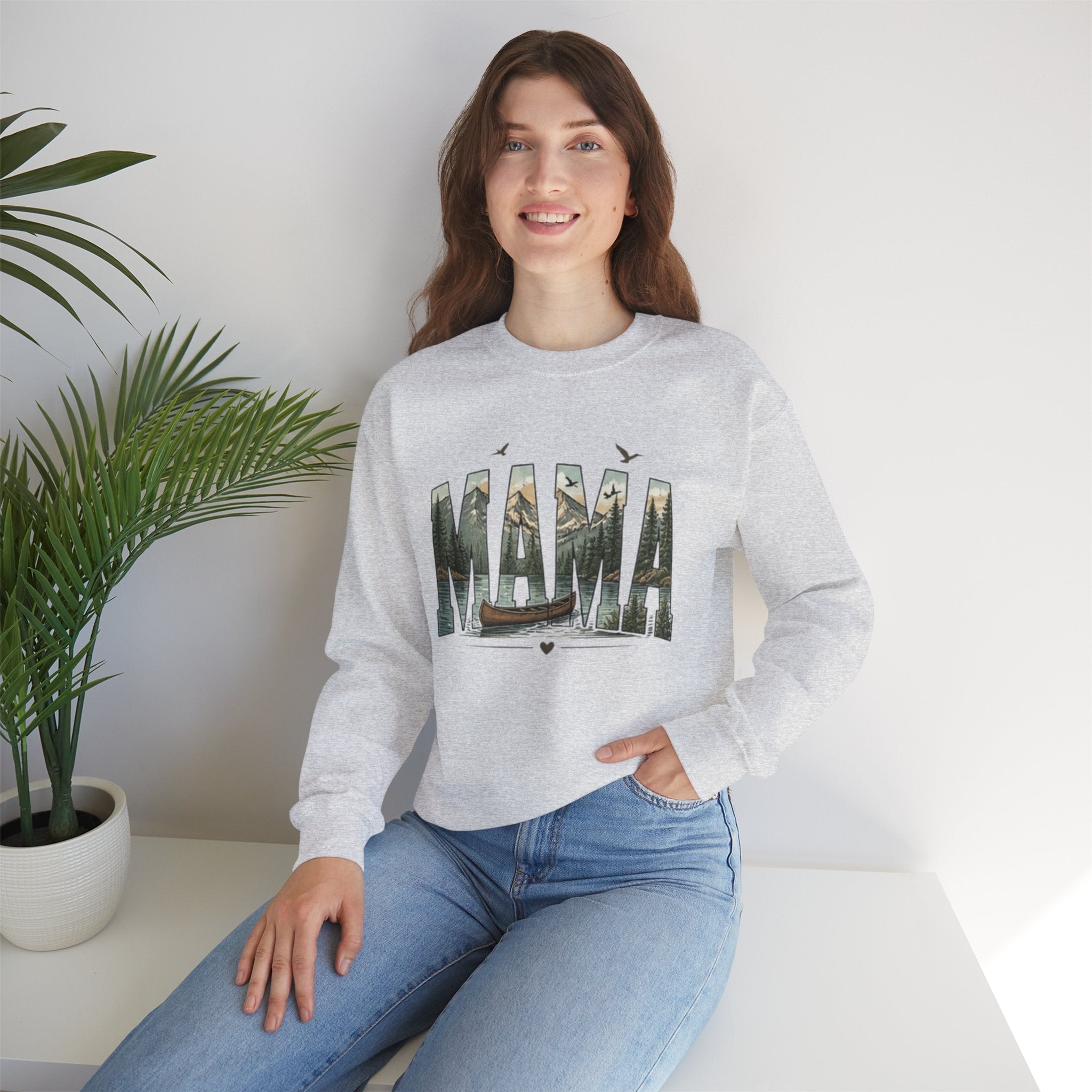 Mama Graphic Sweatshirt | Nature Canoe Design | Mothers Day Gift