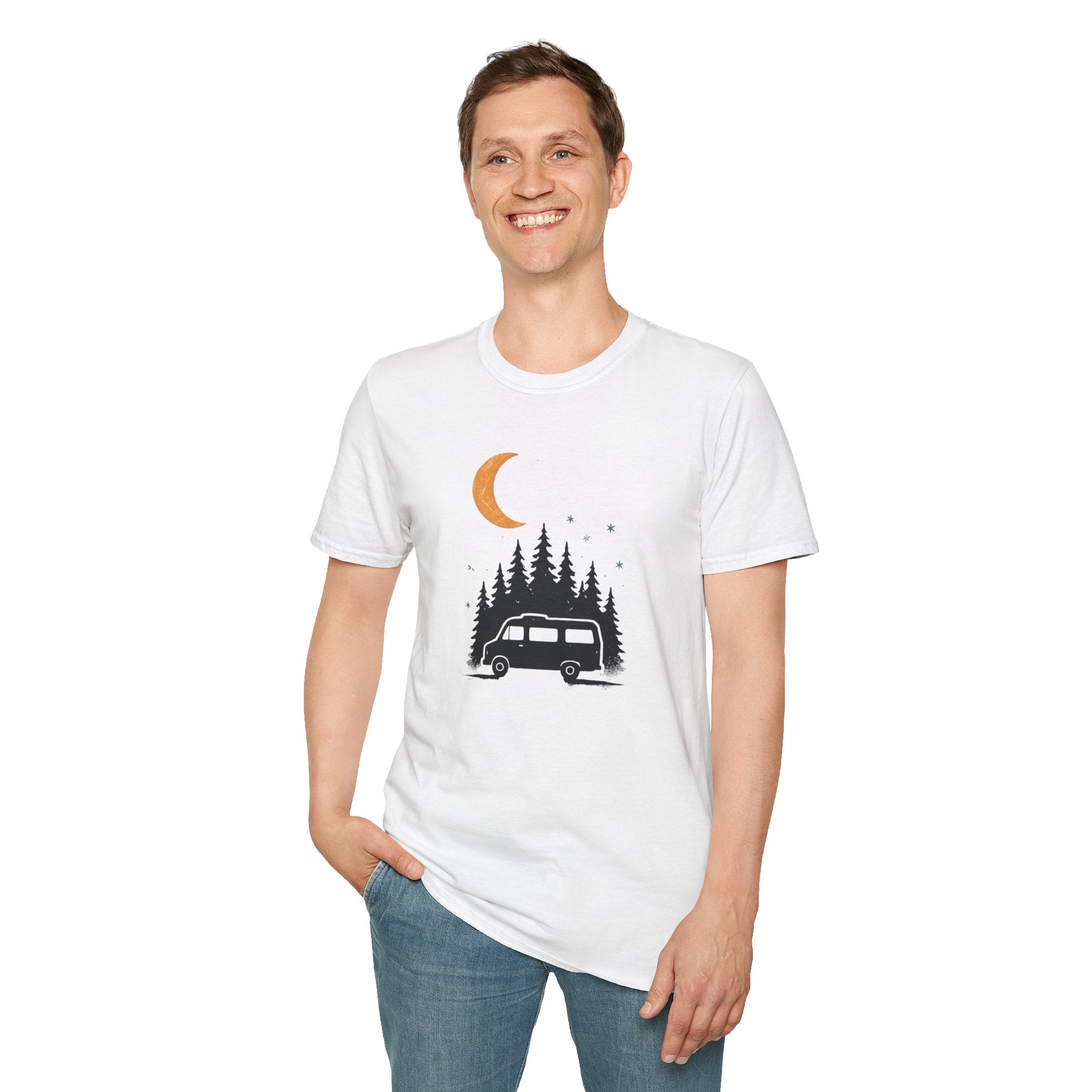 Moonlit Forest Camper T-Shirt | Moonlit Forest Camping Tee