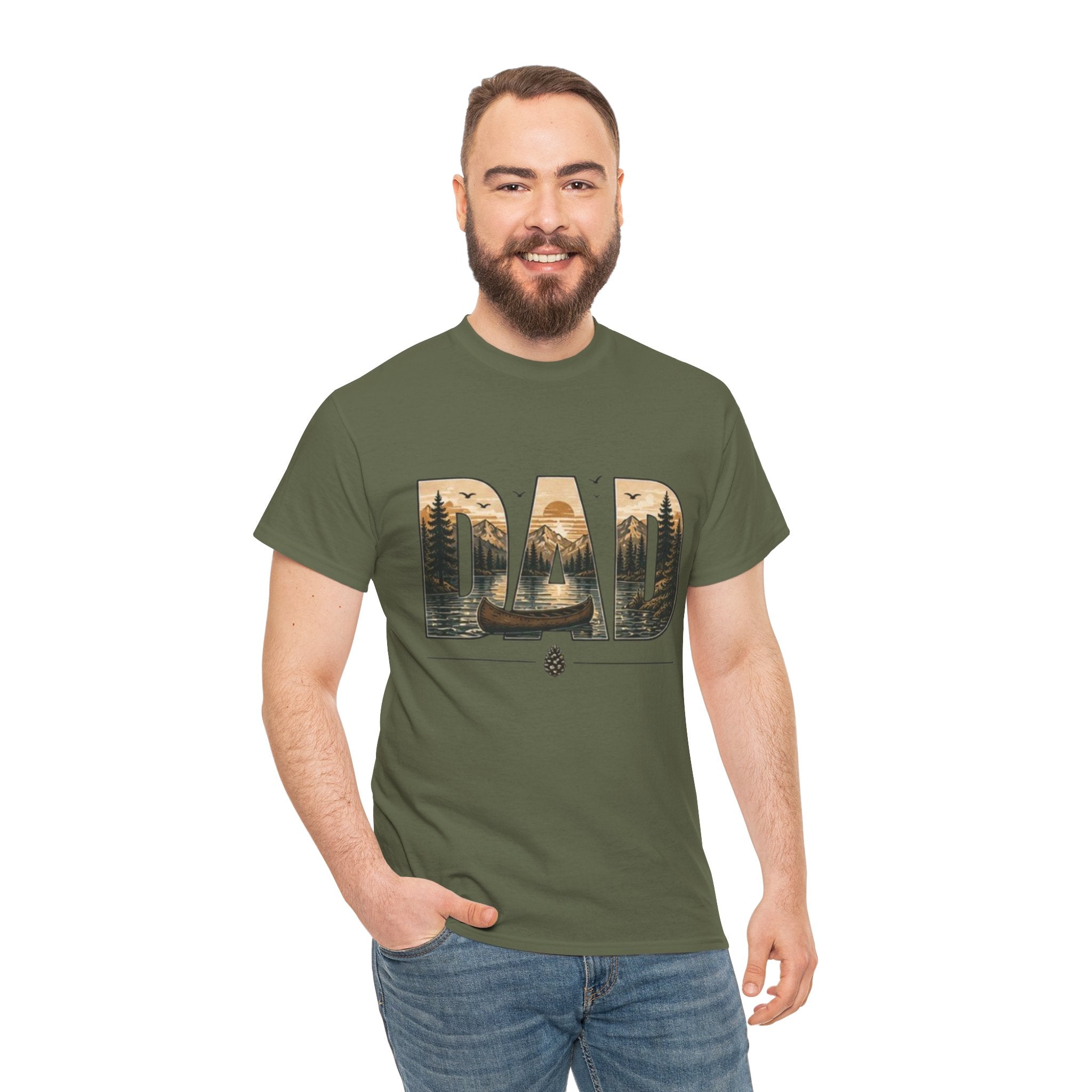 Canoeing Landscape Tee | Gift for Outdoorsman |Gift for Dad