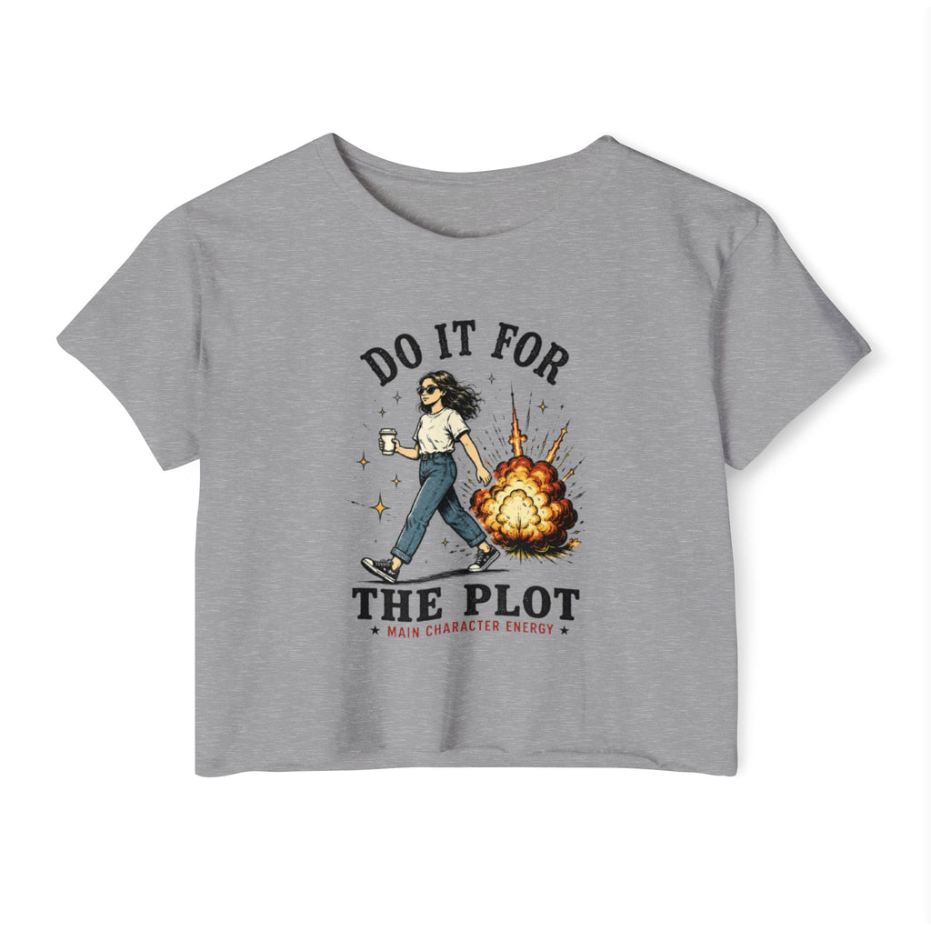 Crop Top | "Do It For The Plot" Retro Graphic Festival Tee