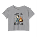 Crop Top | "Do It For The Plot" Retro Graphic Festival Tee