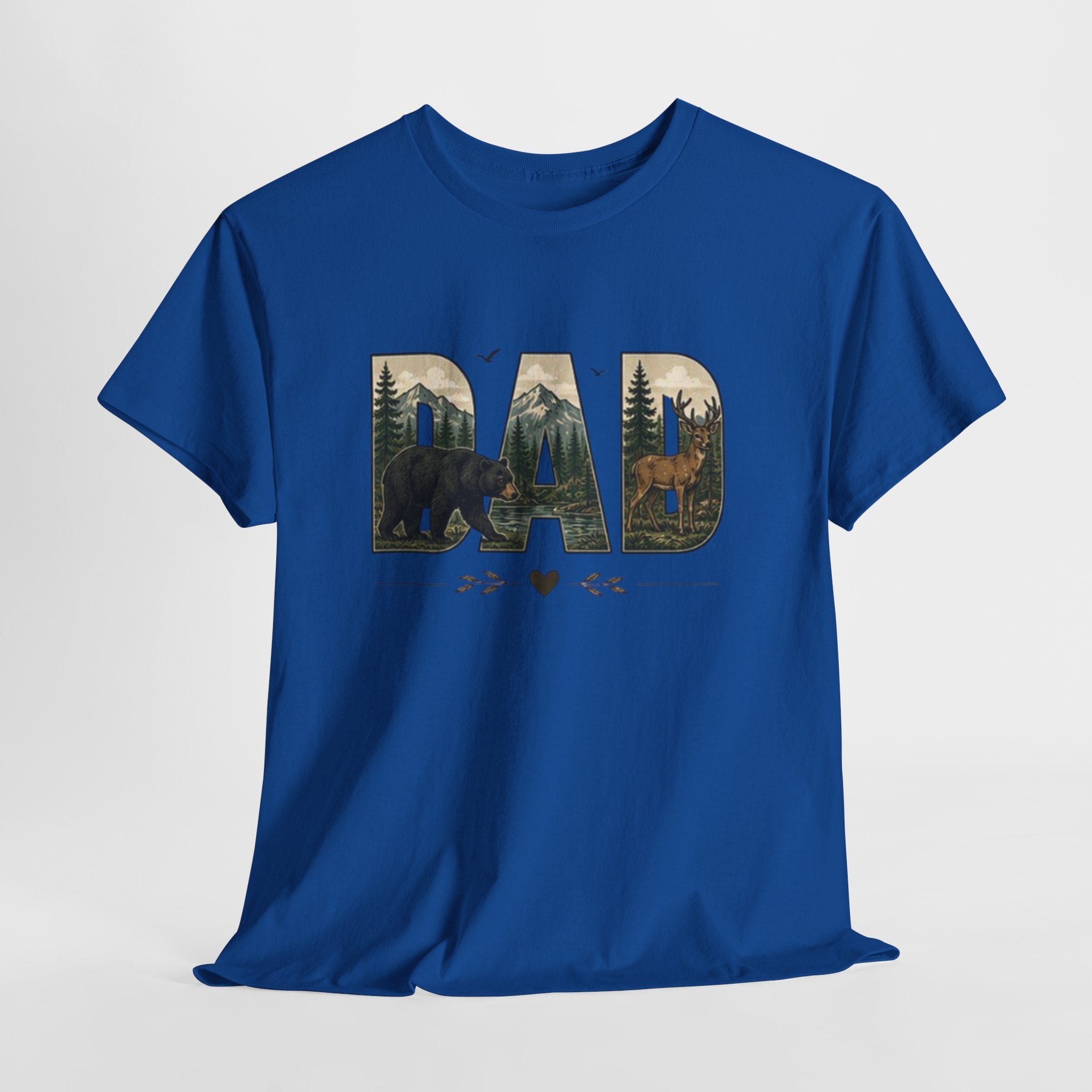 Dad Woodland Bear Graphic Tee | Fathers Day Outdoor Camping Shirt