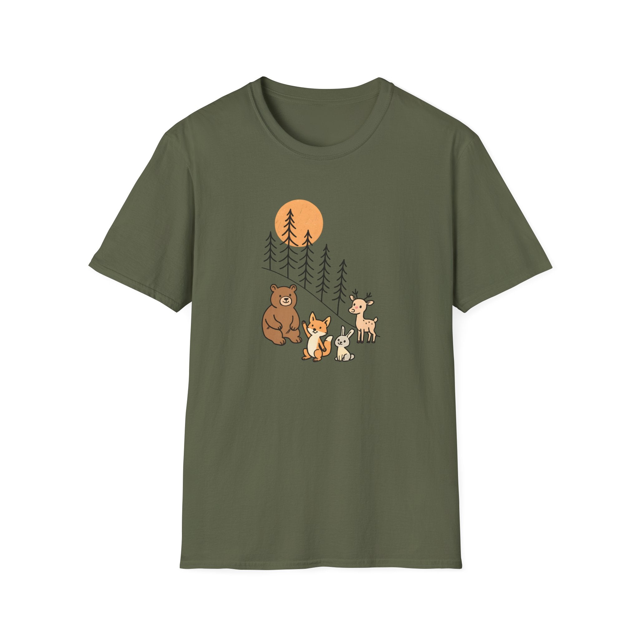 Forest Animal Friends T-Shirt | Cute Woodland Animals Graphic Tee